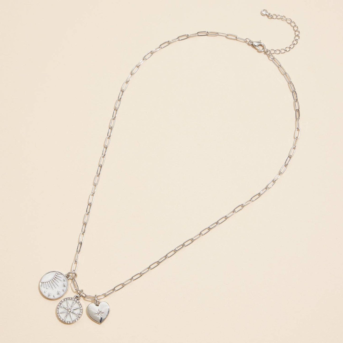 Gold Dipped Necklace with Celestial Charms