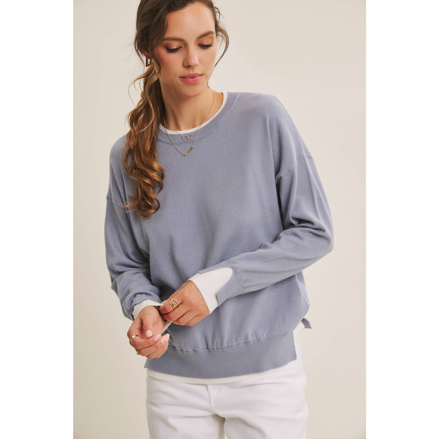Seeing Double Dusty Sweater