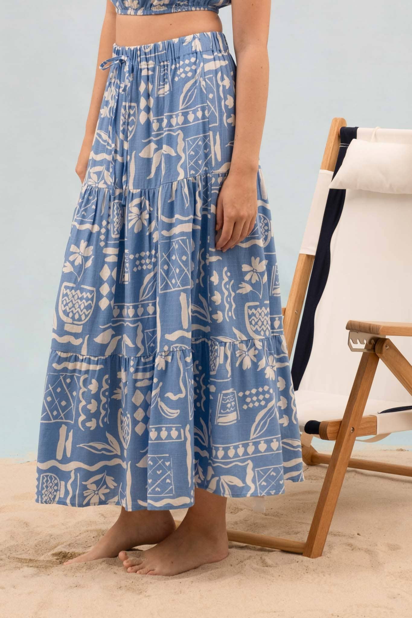 Beach Bound Midi Skirt