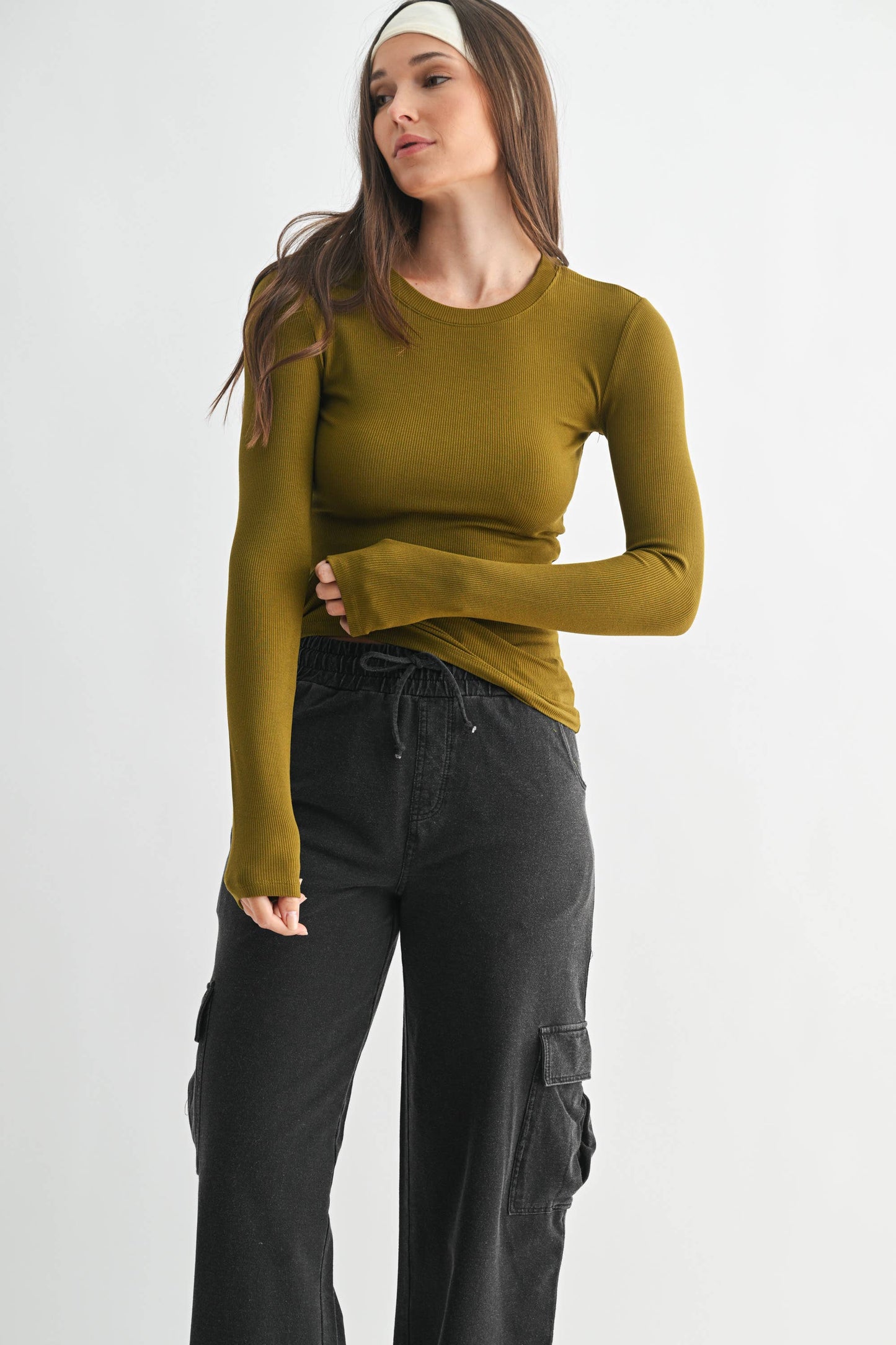 Basic Babe Fall Ribbed Top