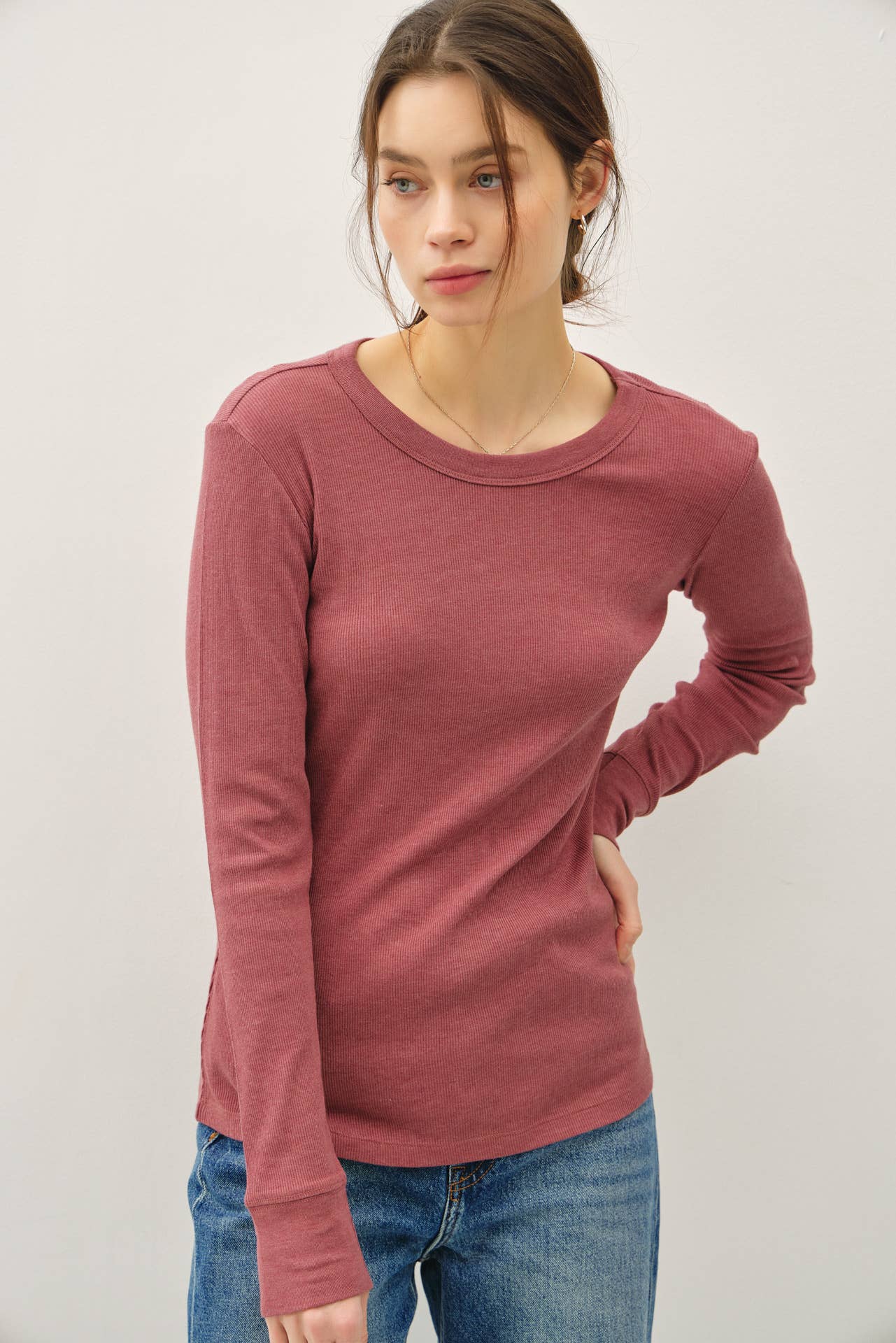 Basic Babe Ribbed Longsleeve