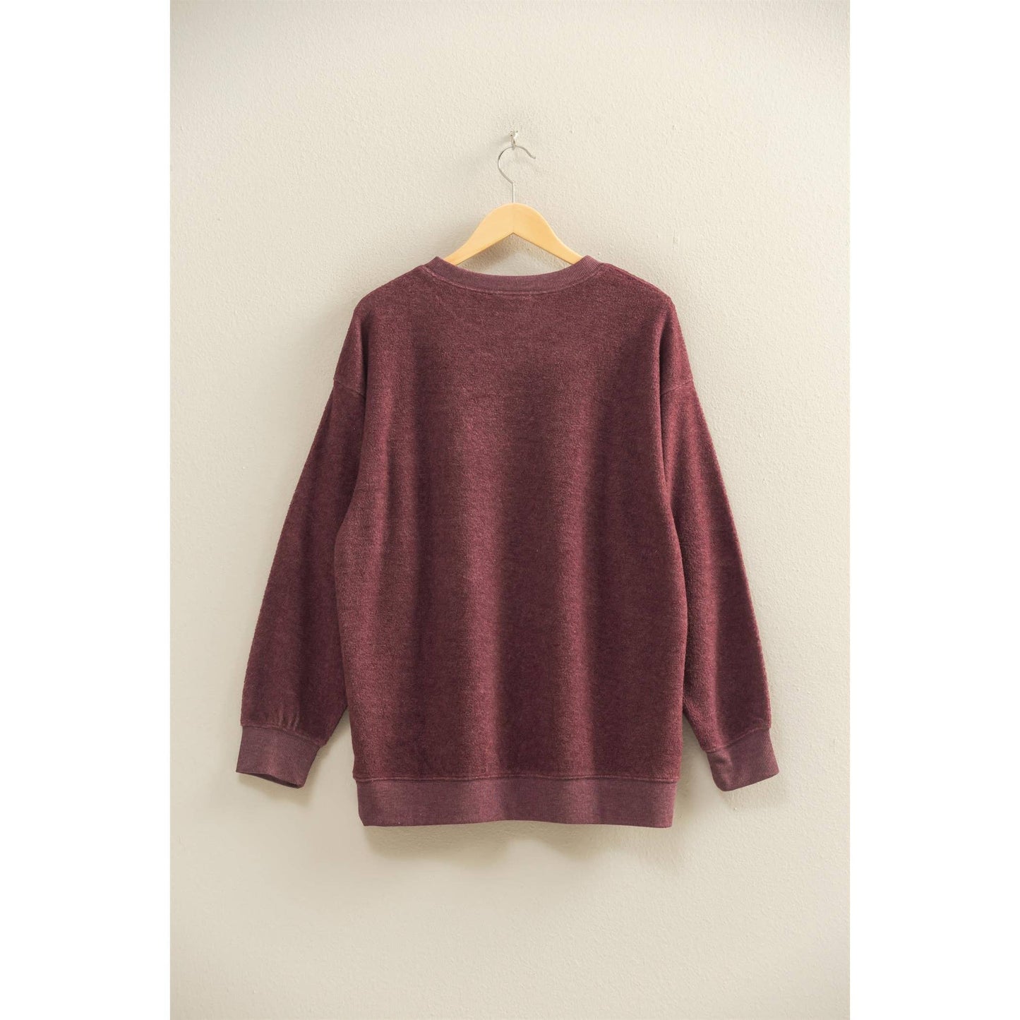 Oversized Crewneck Casual Sweatshirt