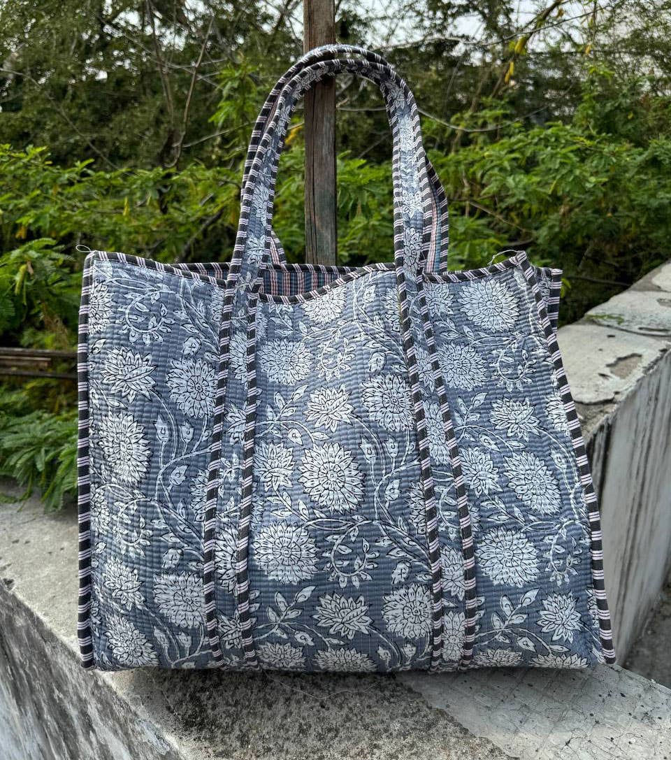 Market Bag Cotton Bag Women Shoulder Bag Floral Printed Bags