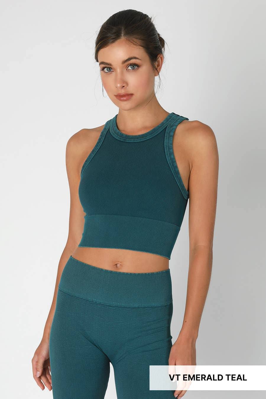 Vintage Ribbed High Neck Top
