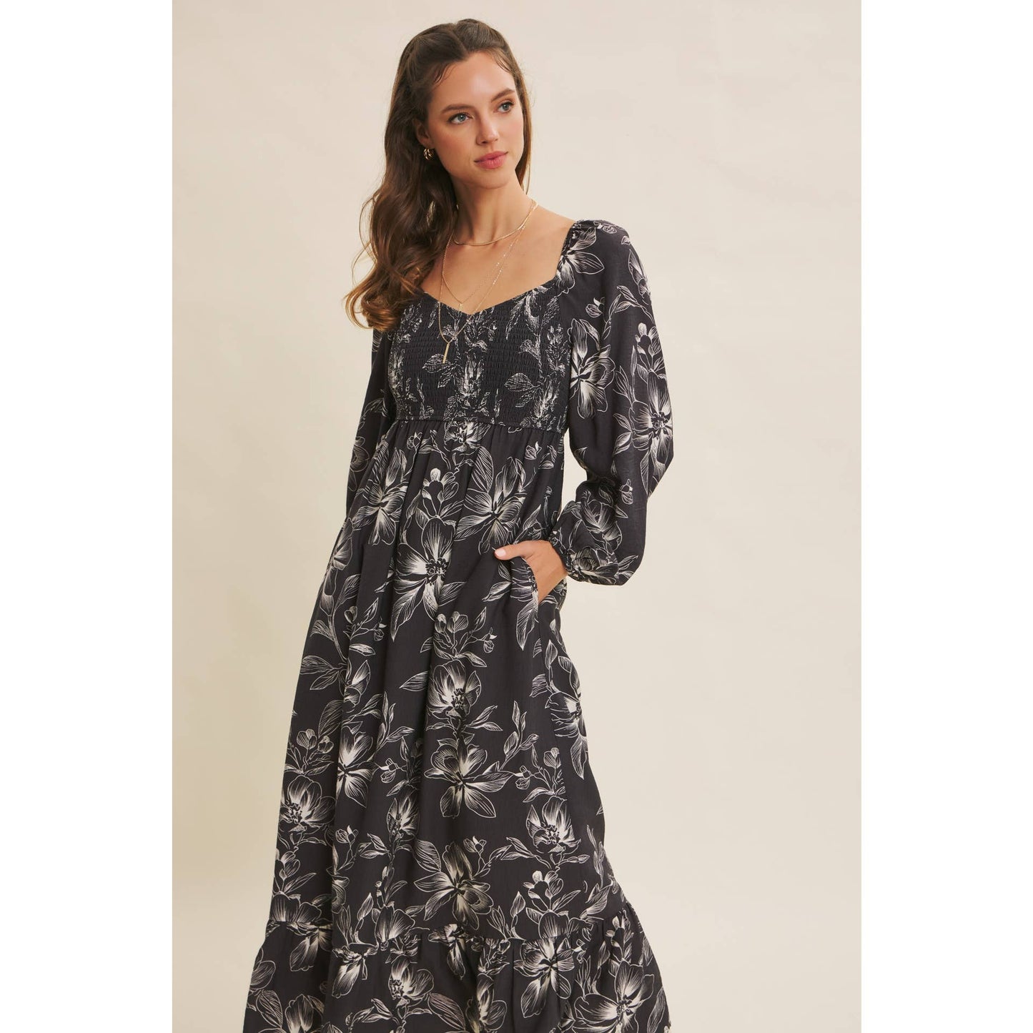Smocked Dreams Floral Dress