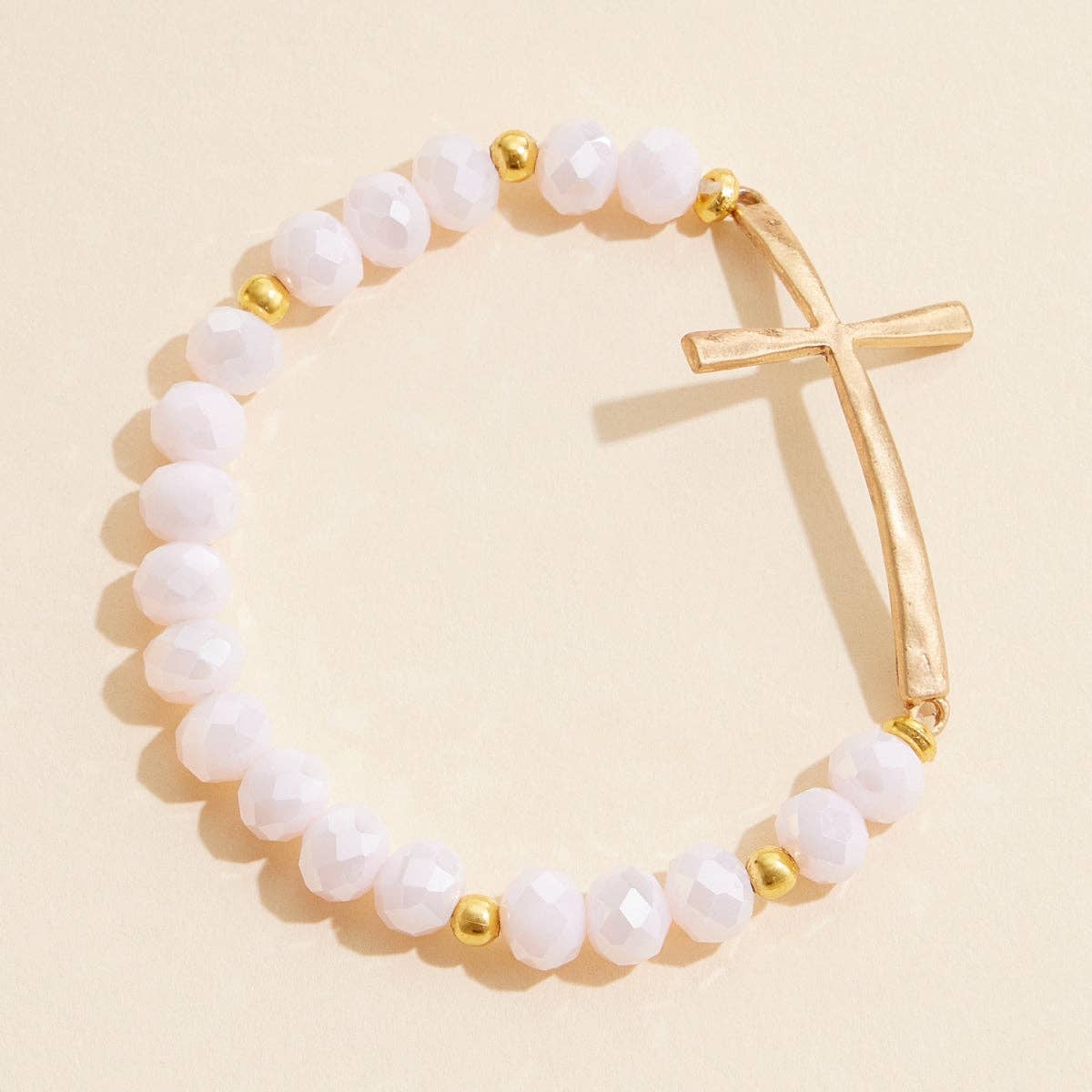 Beaded Cross Bracelet NEW