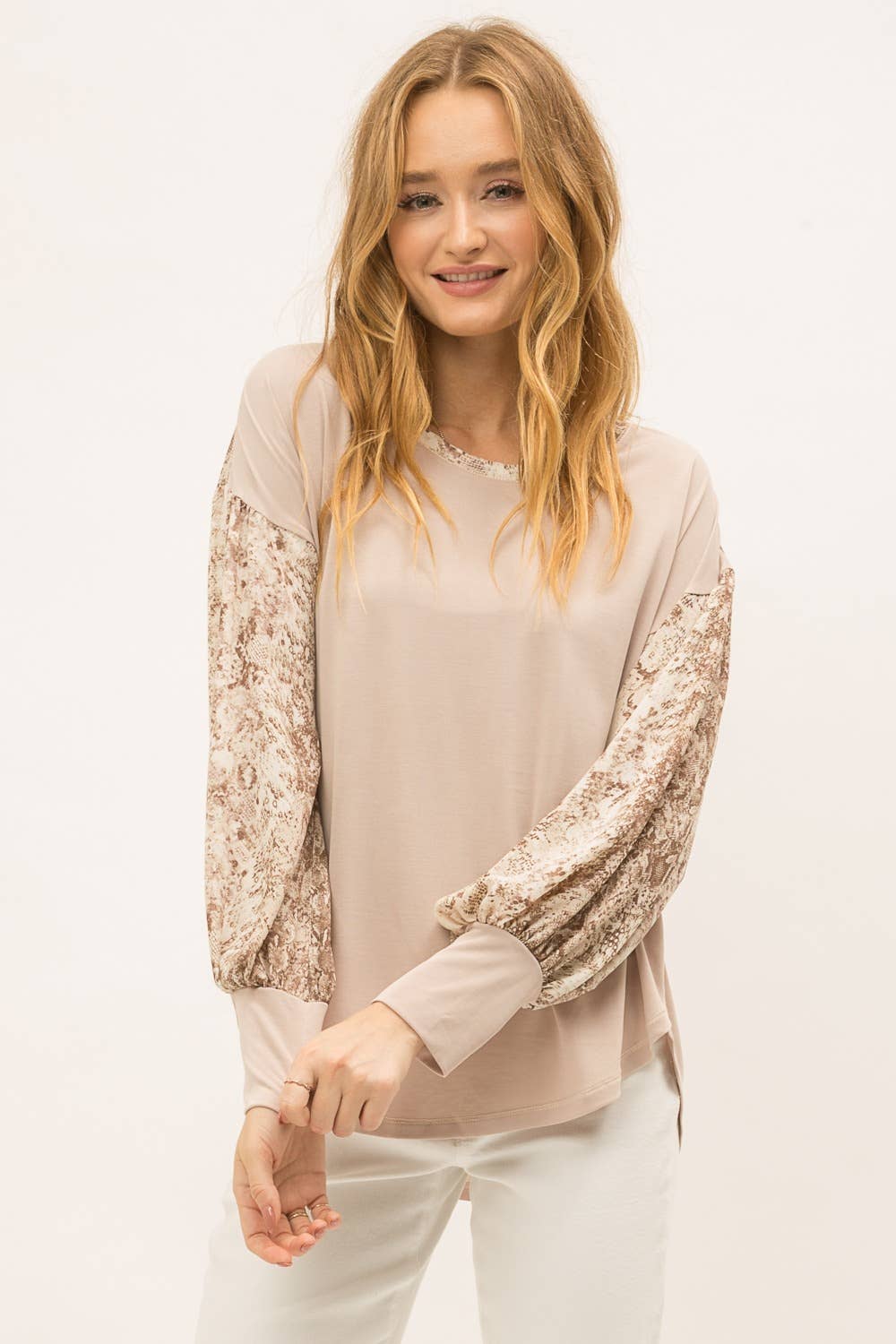 Beige in Love Top