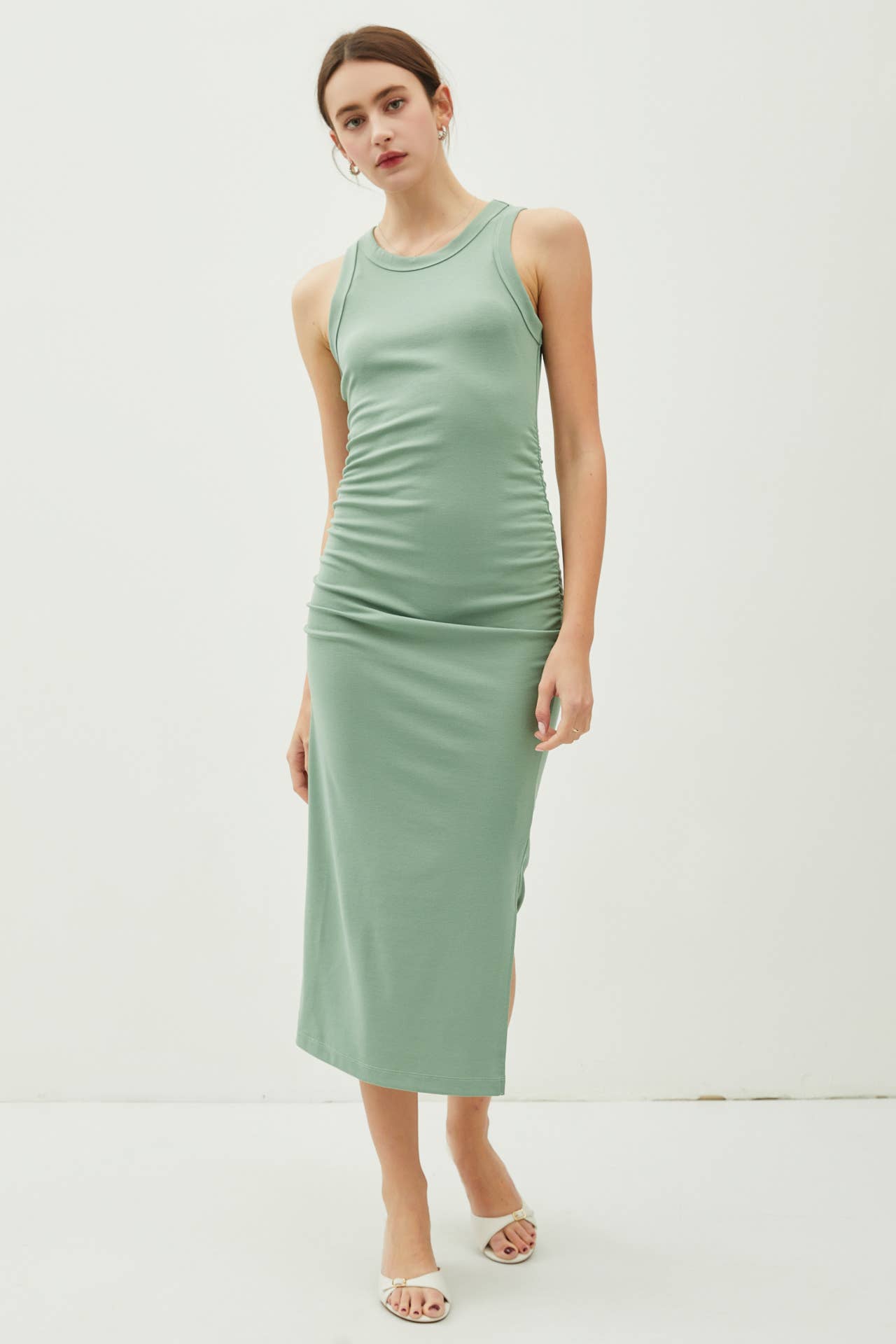 Ribbed Midi Dress