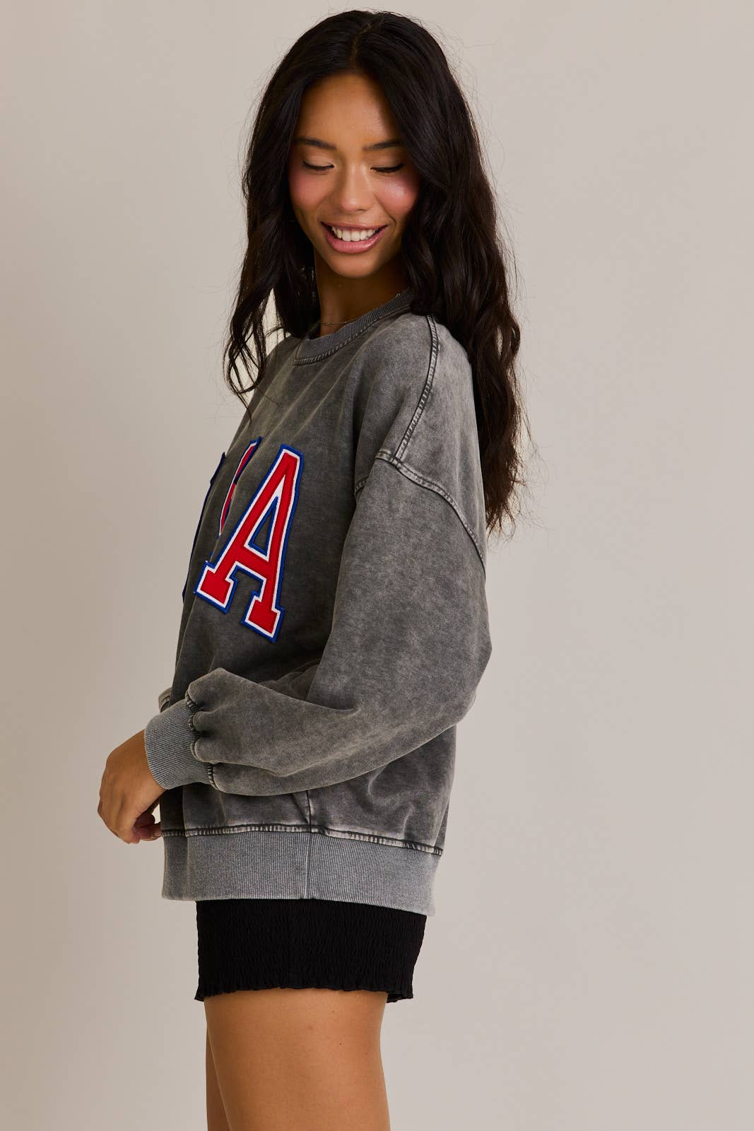 USA Acid Washed Crew