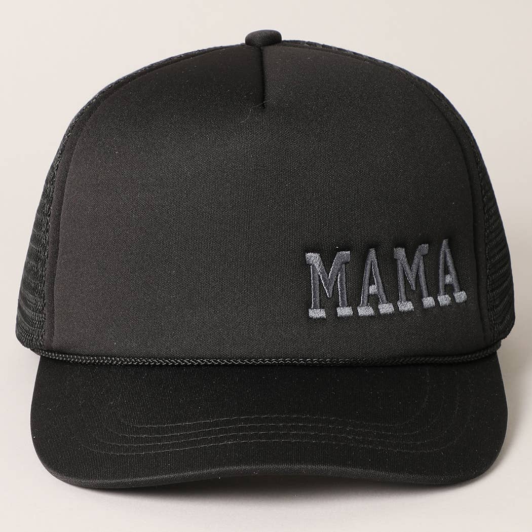 Mama Embroidered Trucker