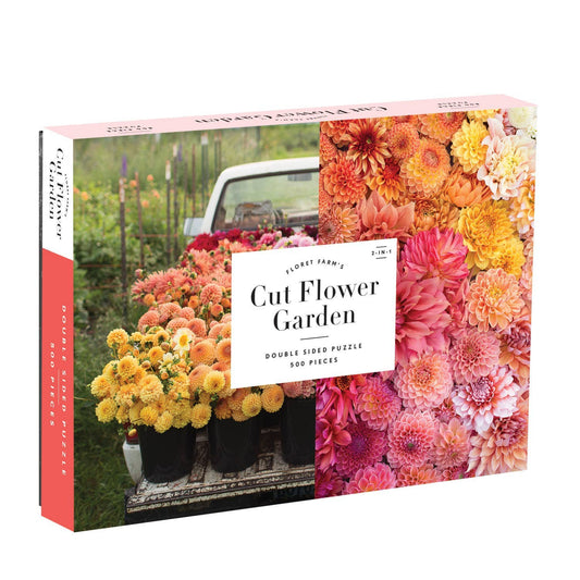 Flower Garden 2-Sided 500 Piece Puzzle