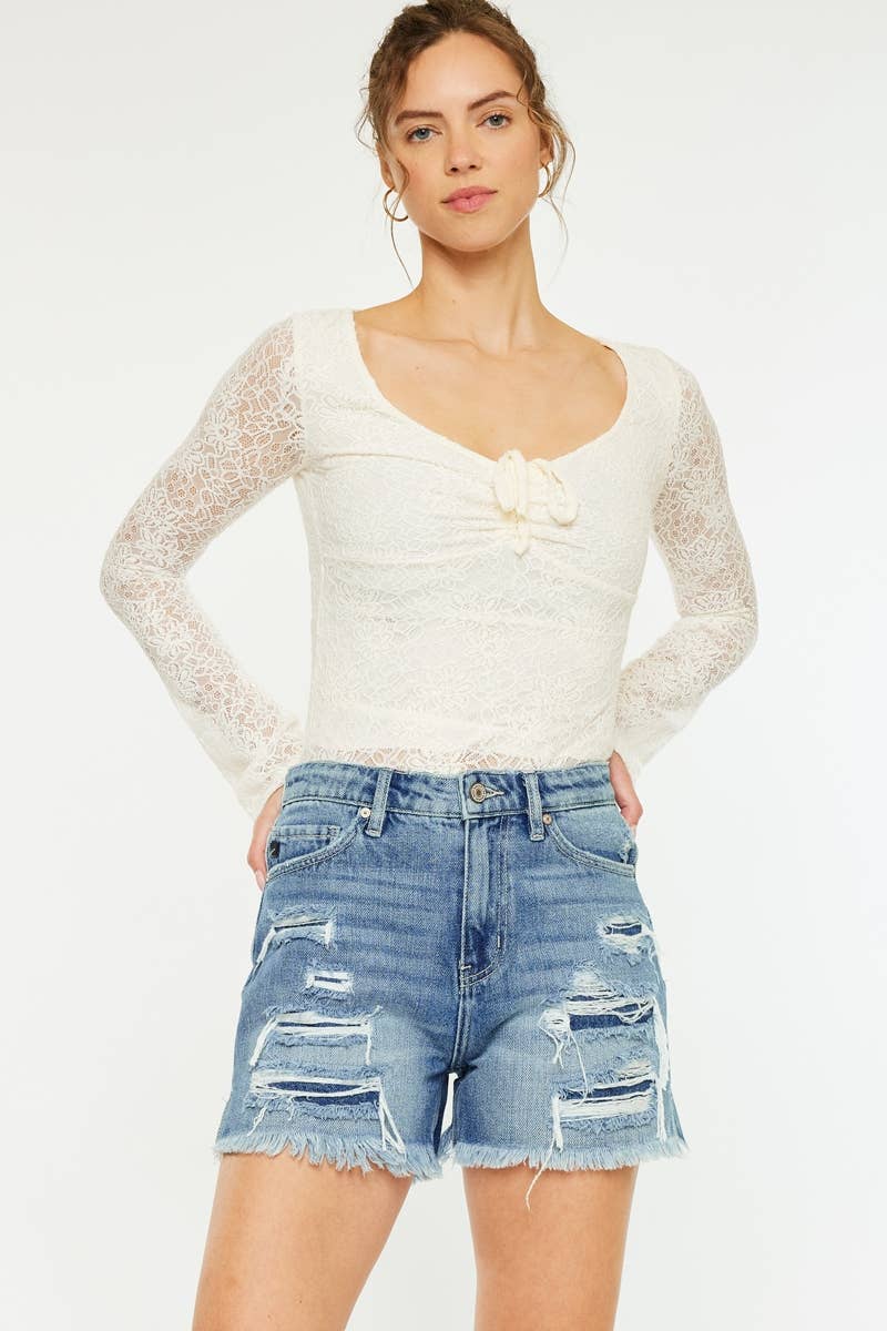 Sunrise Sunburn Denim Shorts