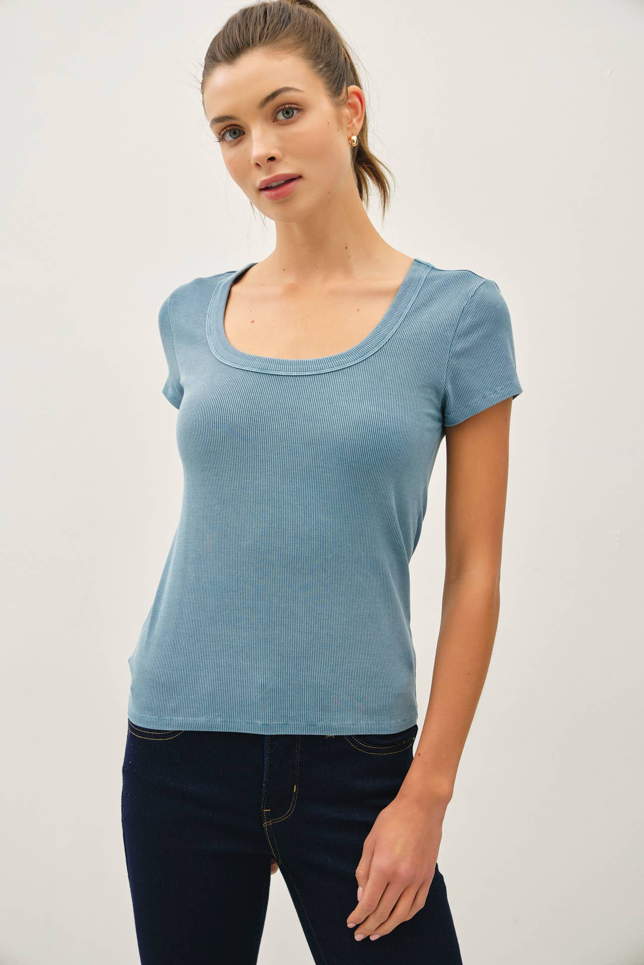 Falling Leaves Scoop Neck Tee