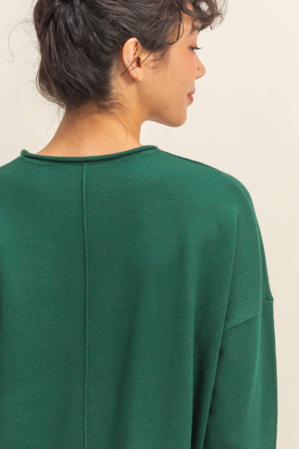 Winter Vibes Center Seam Sweater