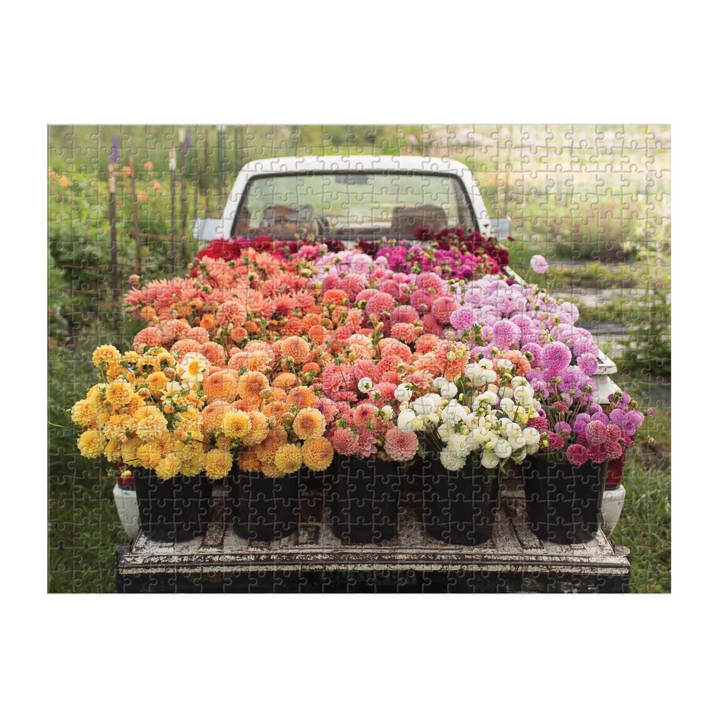 Flower Garden 2-Sided 500 Piece Puzzle