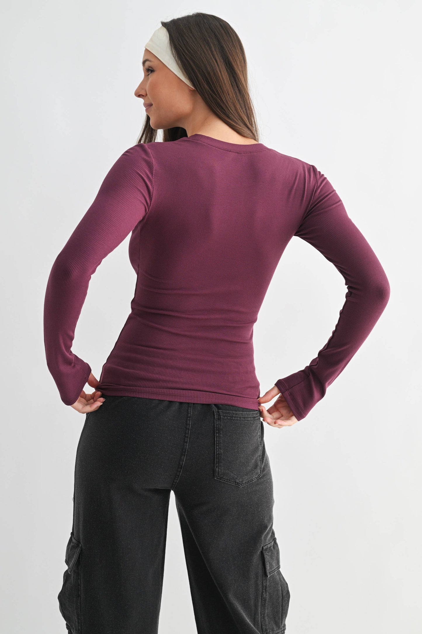 Basic Babe Fall Ribbed Top