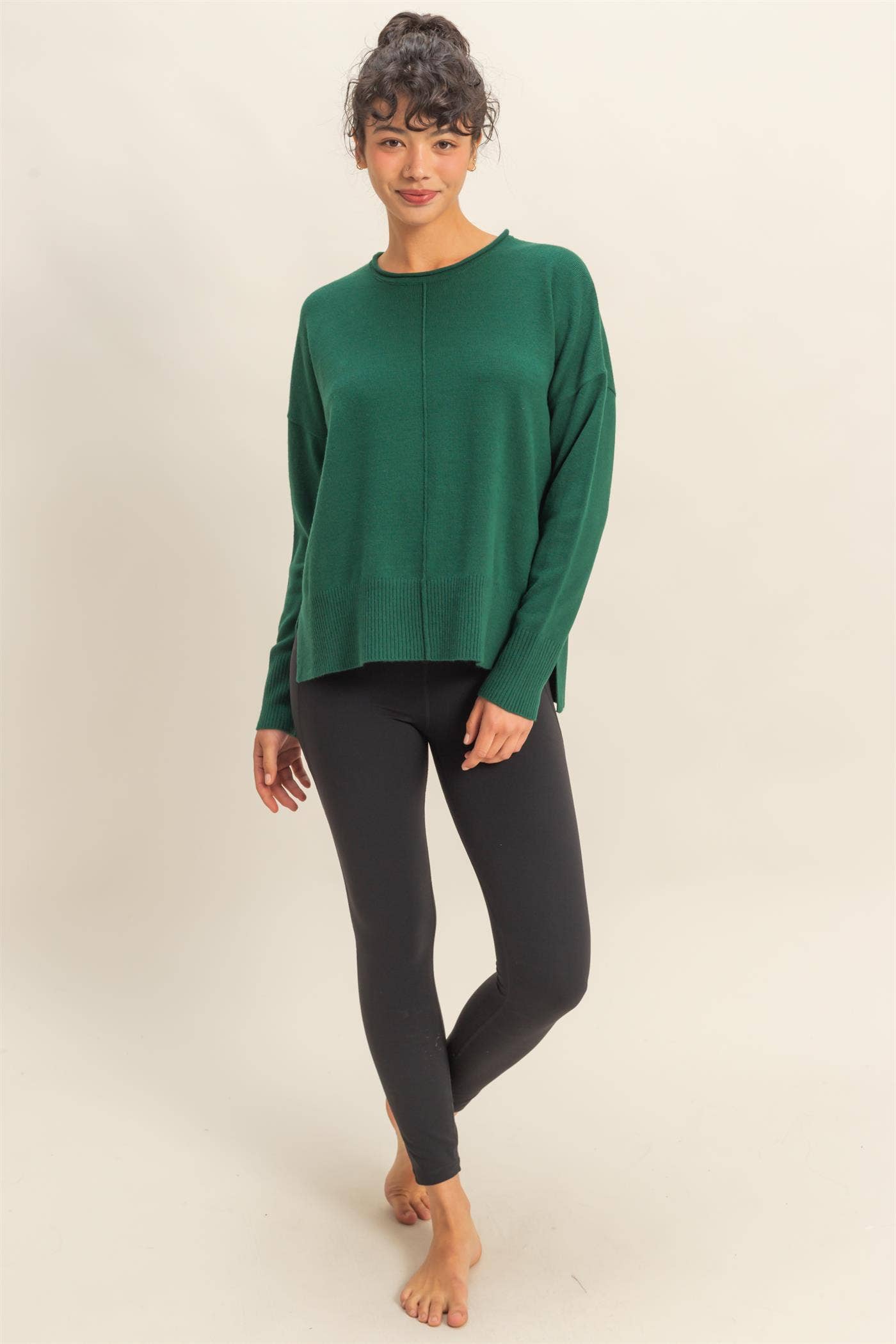 Winter Vibes Center Seam Sweater