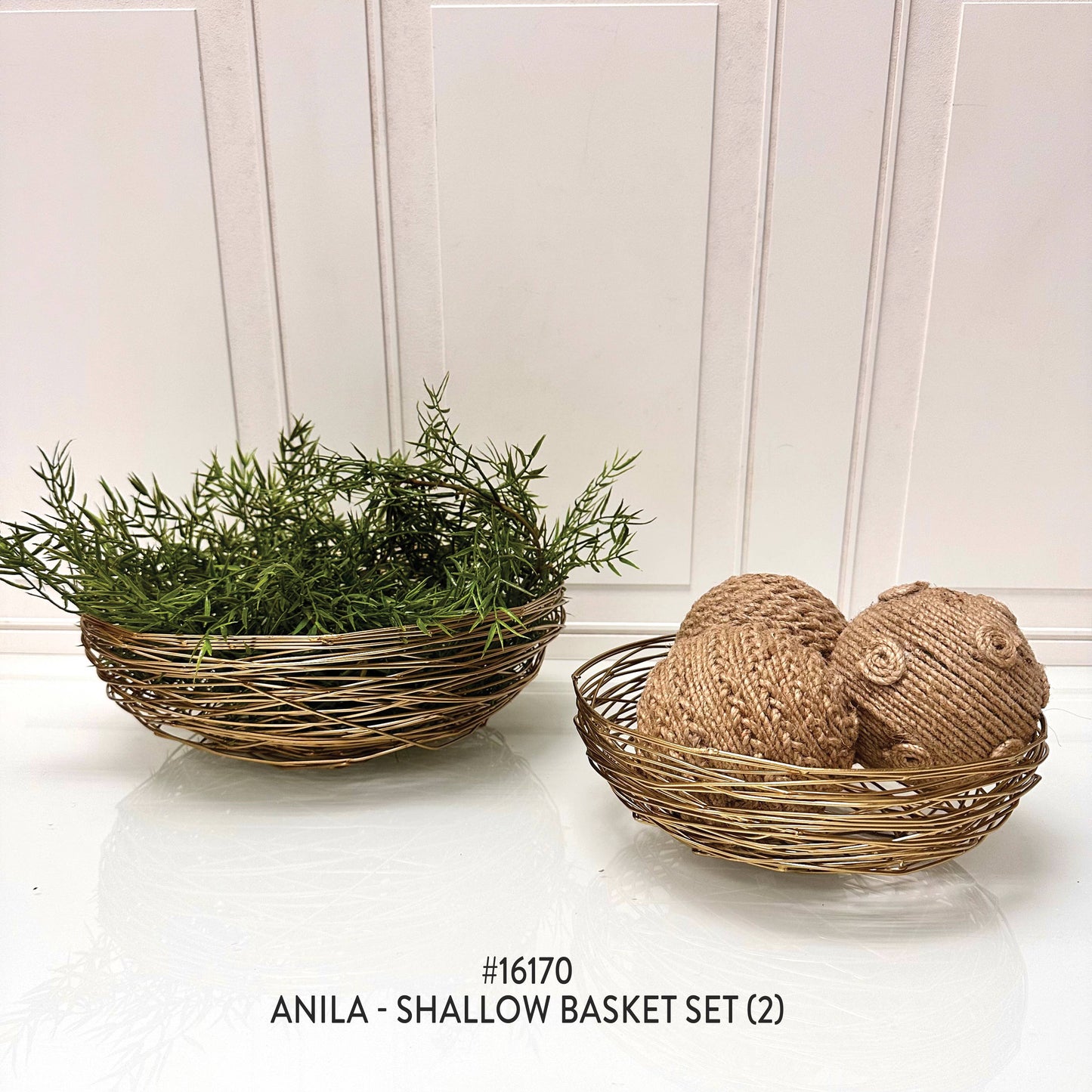Iron Gold Woven Basket