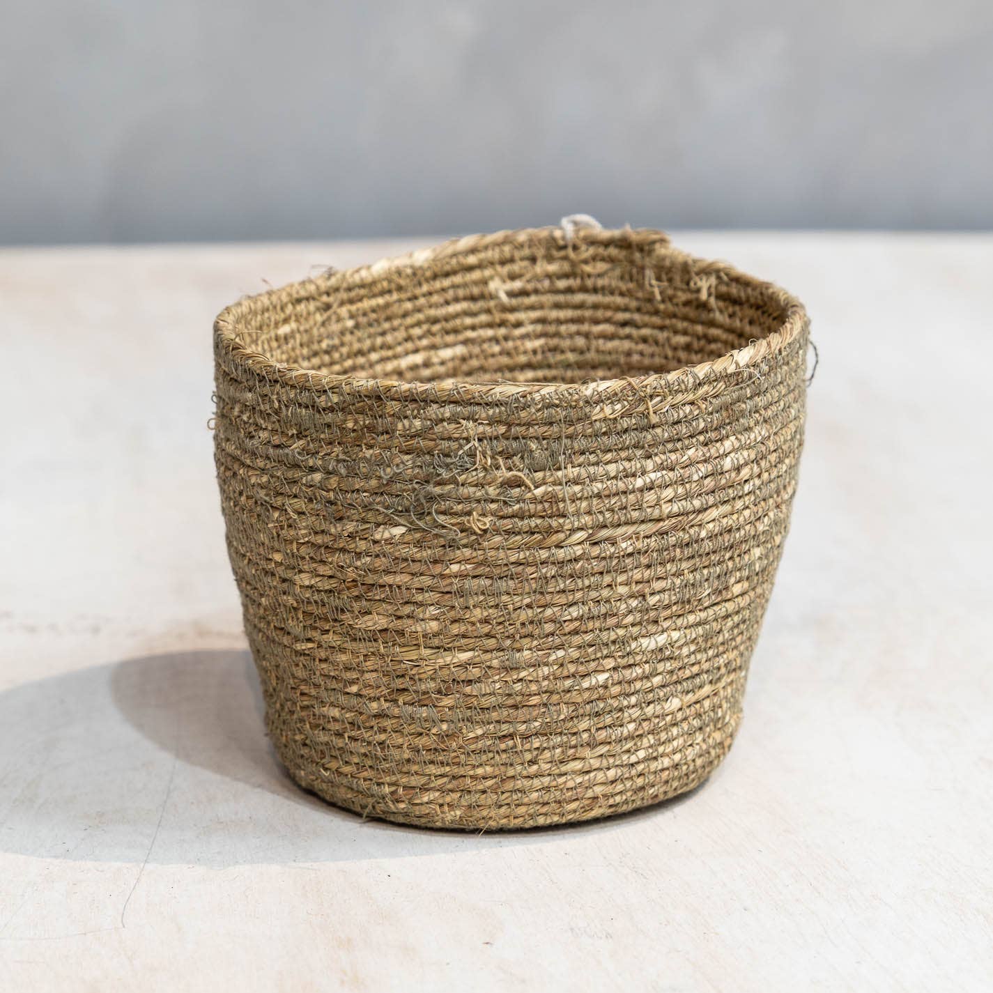 Deep Woven Jute Cord Basket