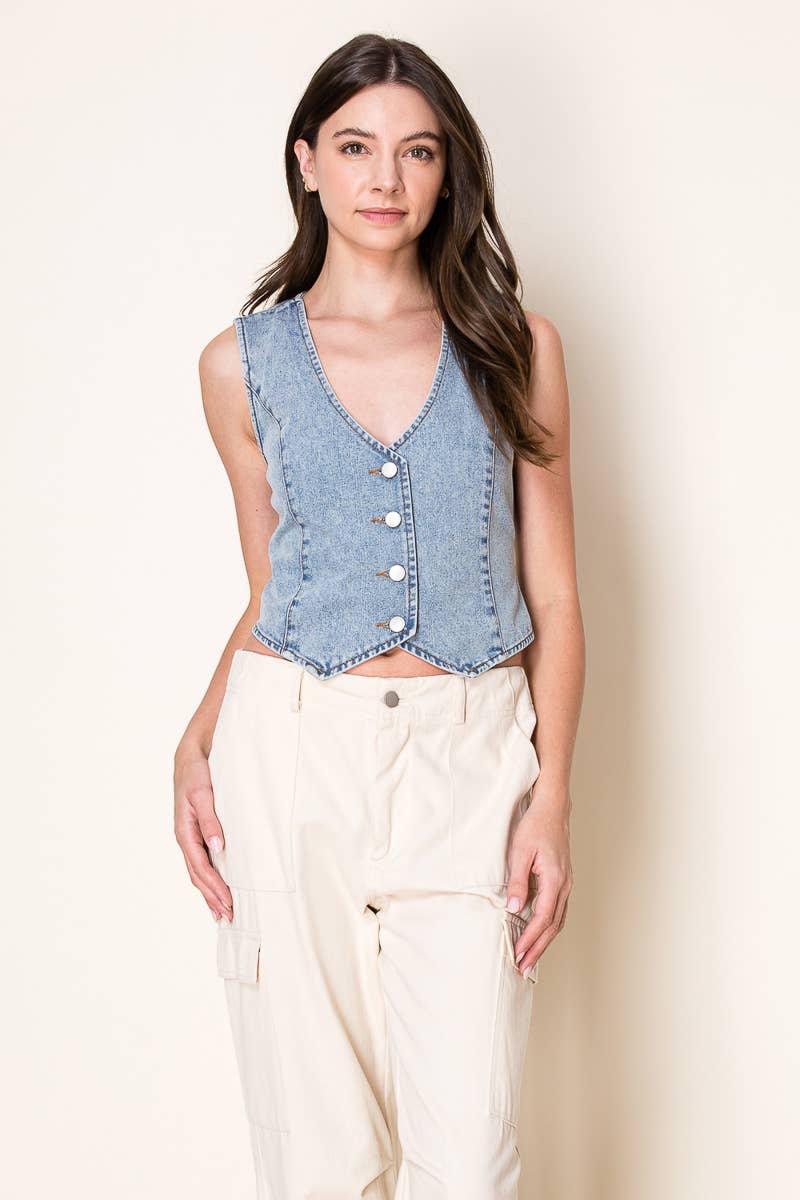 Rock Star Denim Vest