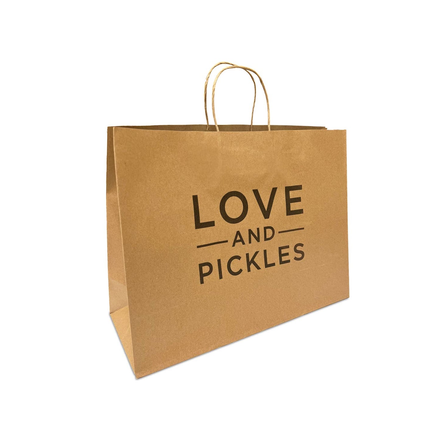 Custom Print Vogue 16x6x12 Kraft Paper Bag Twisted Handle