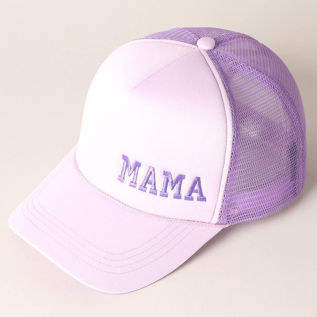 Mama Embroidered Trucker