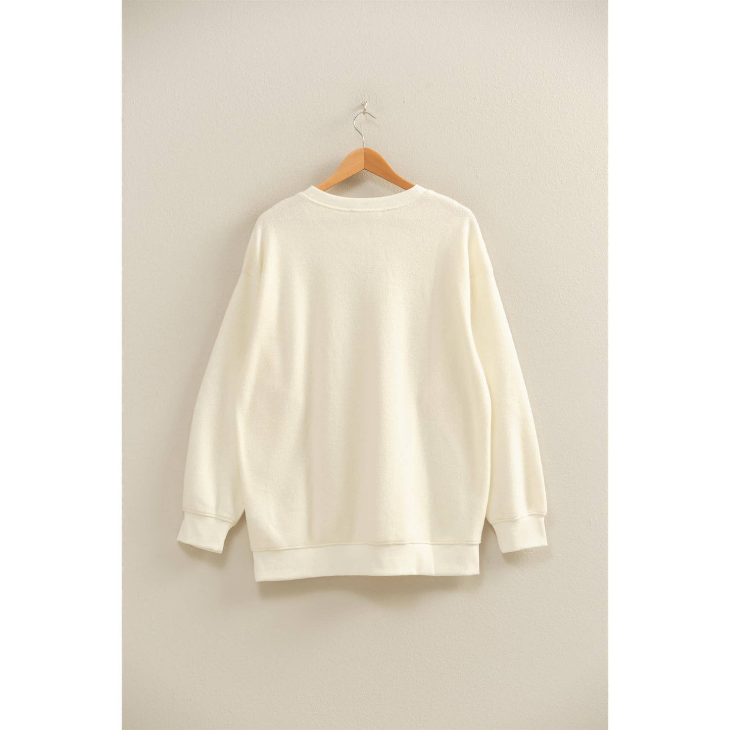 Oversized Crewneck Casual Sweatshirt