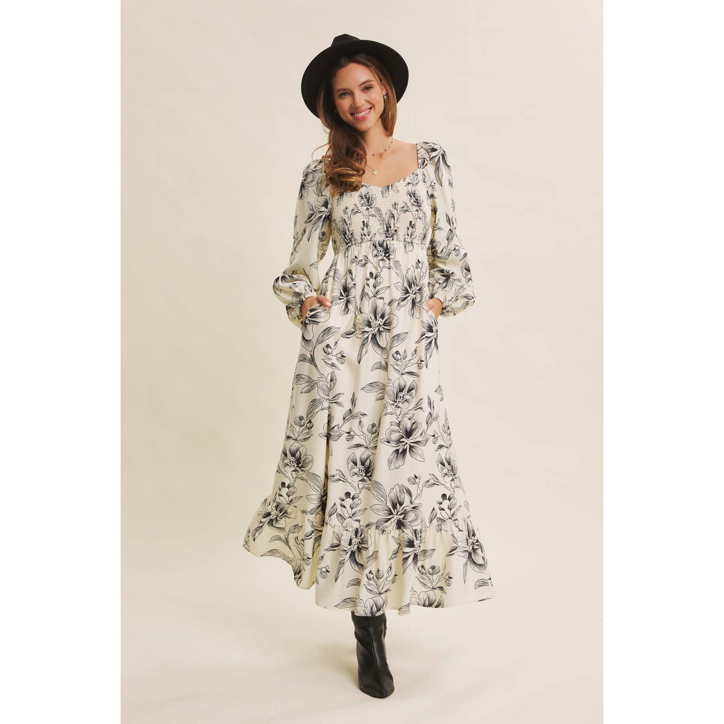 Smocked Dreams Floral Dress