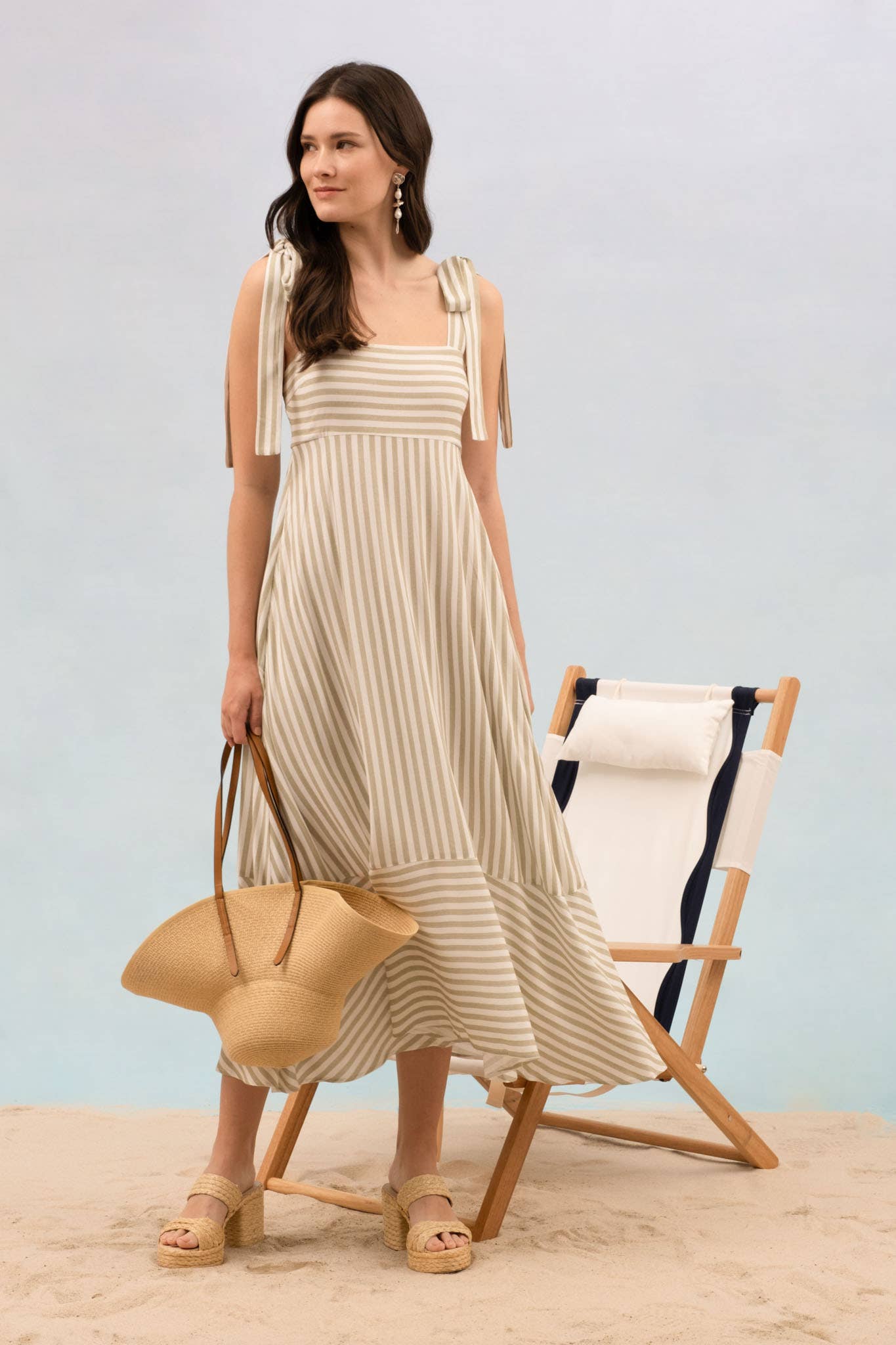 Wave on Wave Stripe Maxi Dress