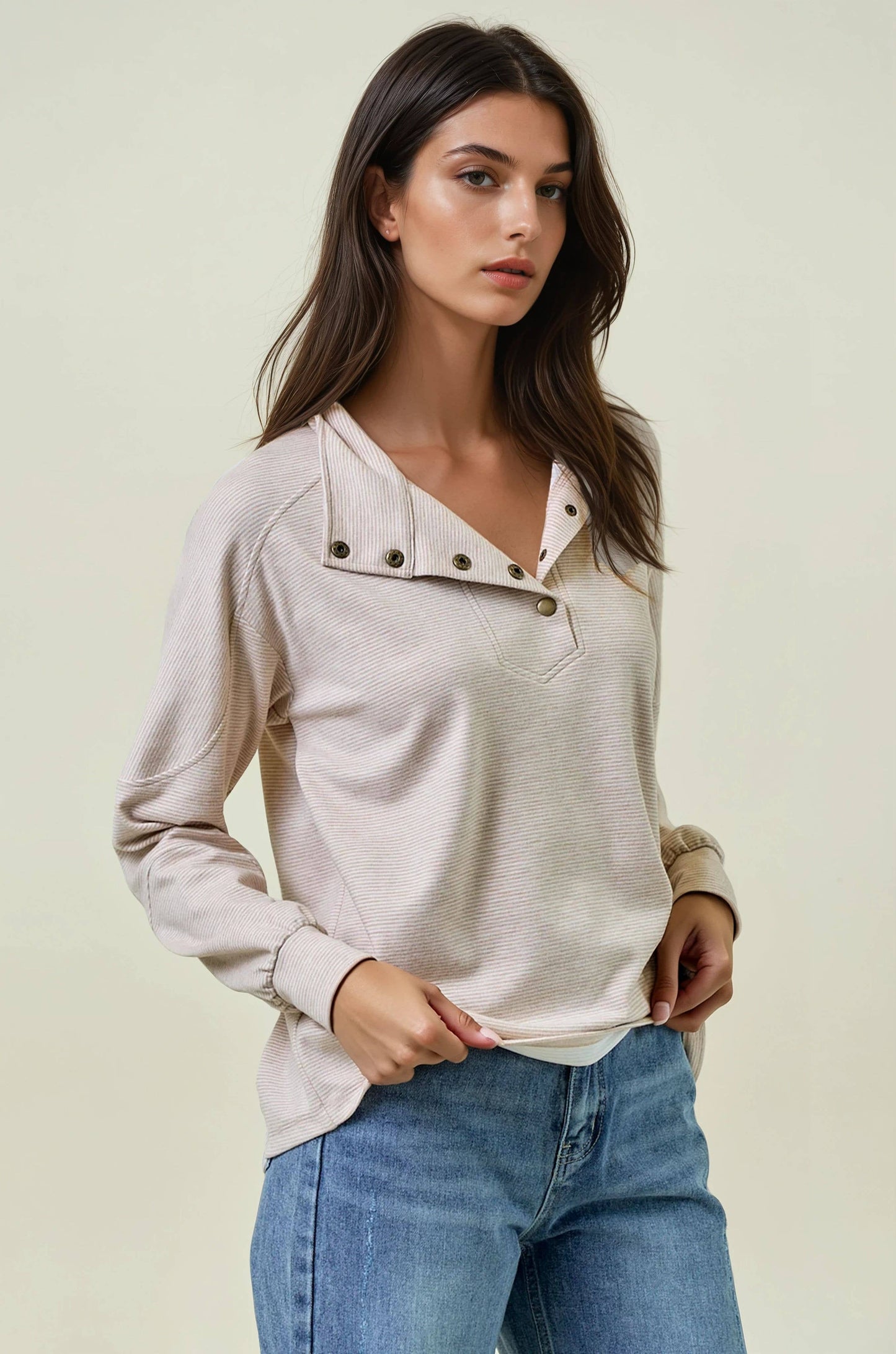 Lost in You Snap Pullover