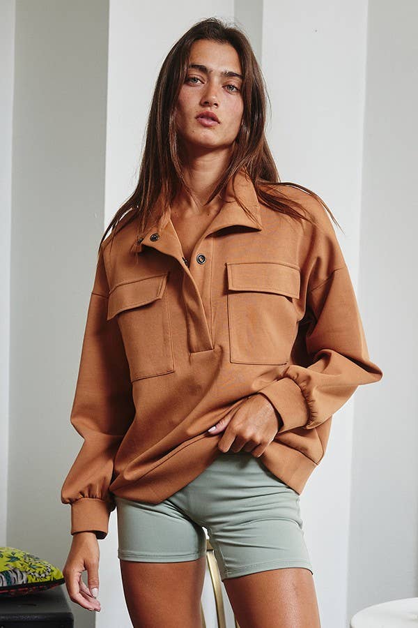 Snap Pocket Pullover