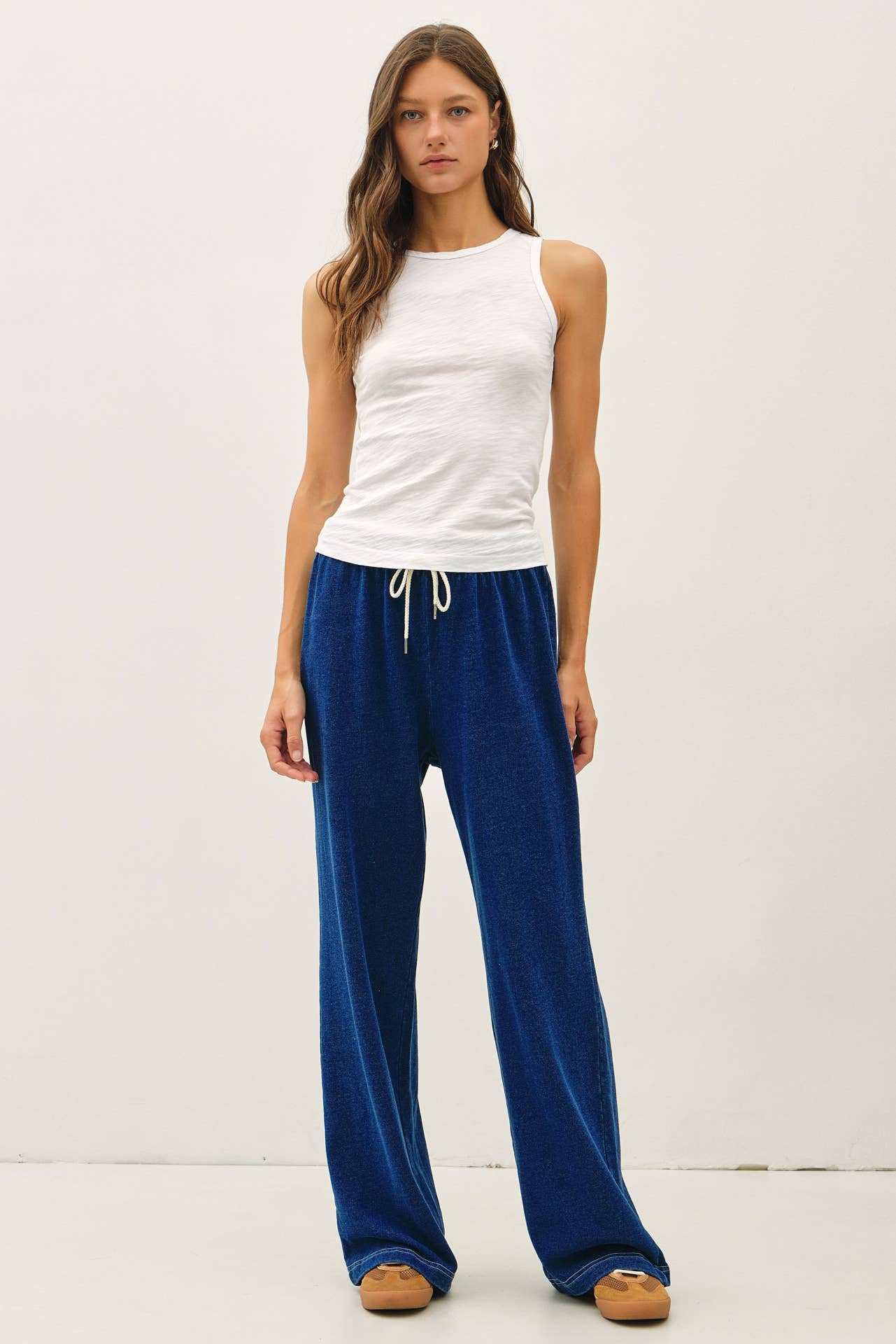 GARMENT DYED COTTON SLUB TANK TOP