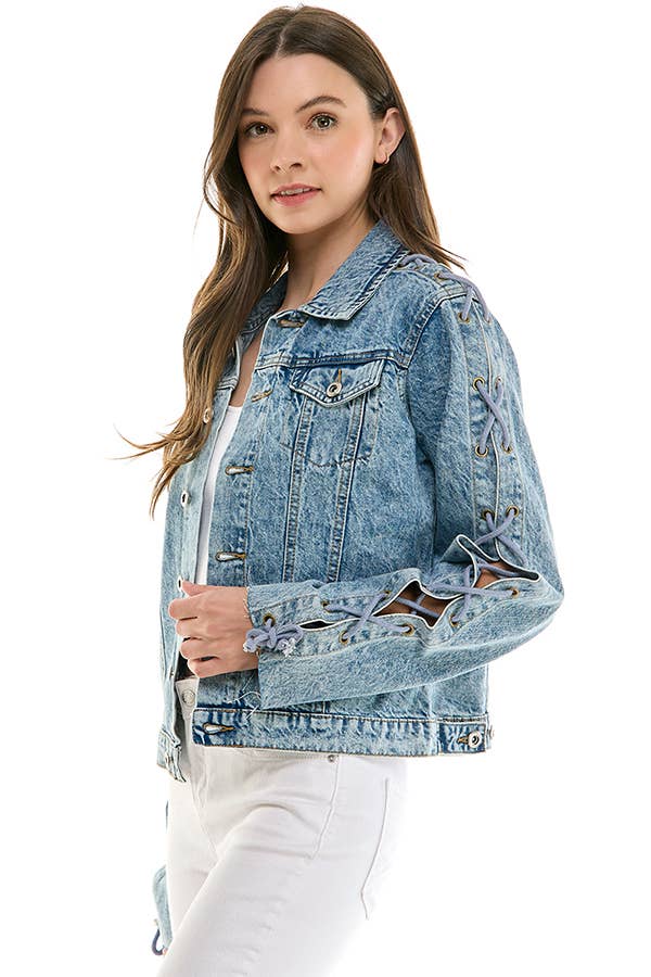 Draw Cord Denim Jacket