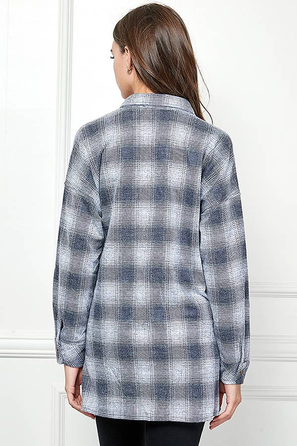 Plaid Vibes Knit Shirt