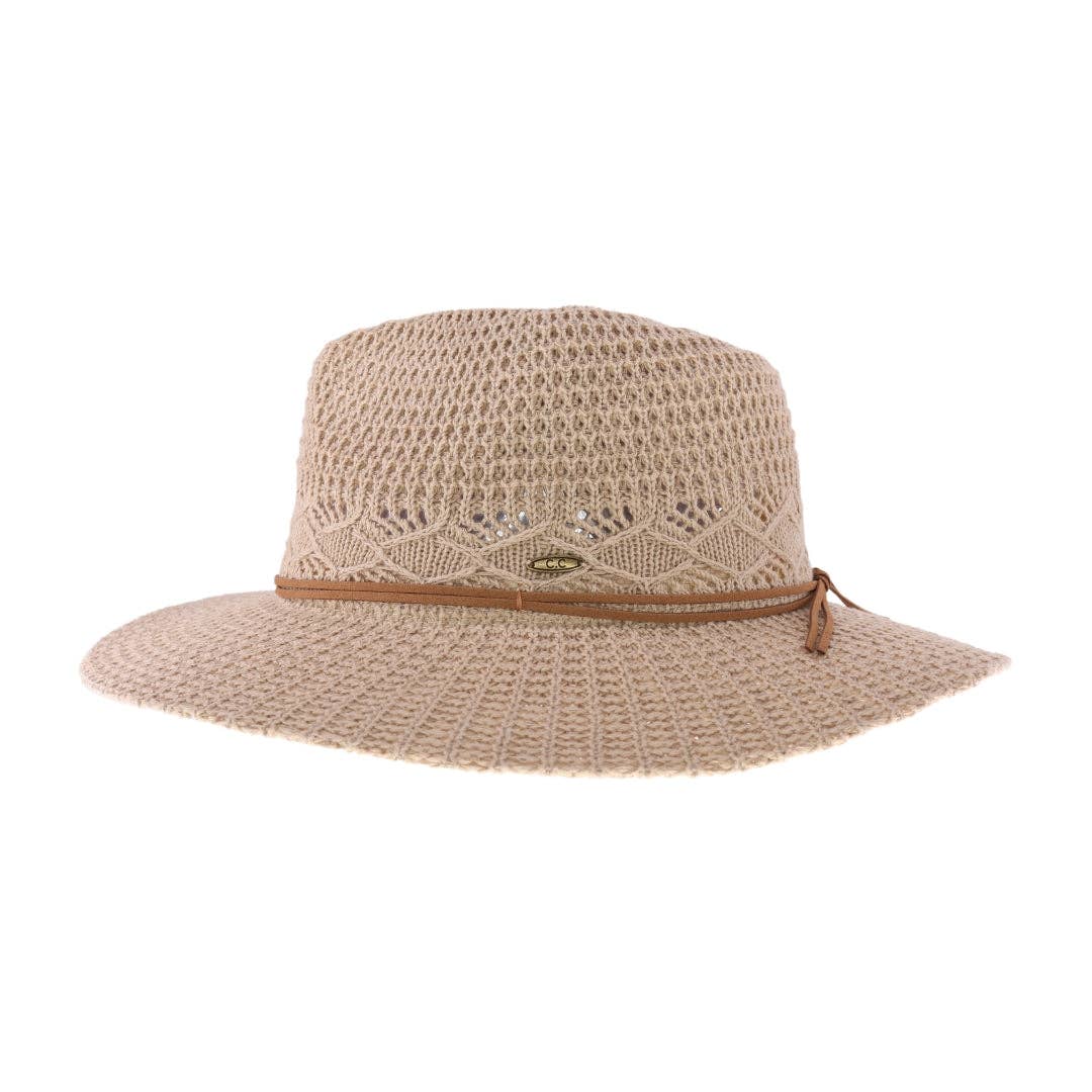 Cotton Knit Panama Hat