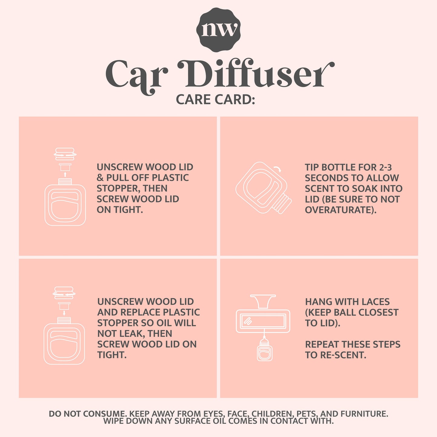 Car Diffusers | 25 Scents: Island Coconut / Individual Mylar Bag