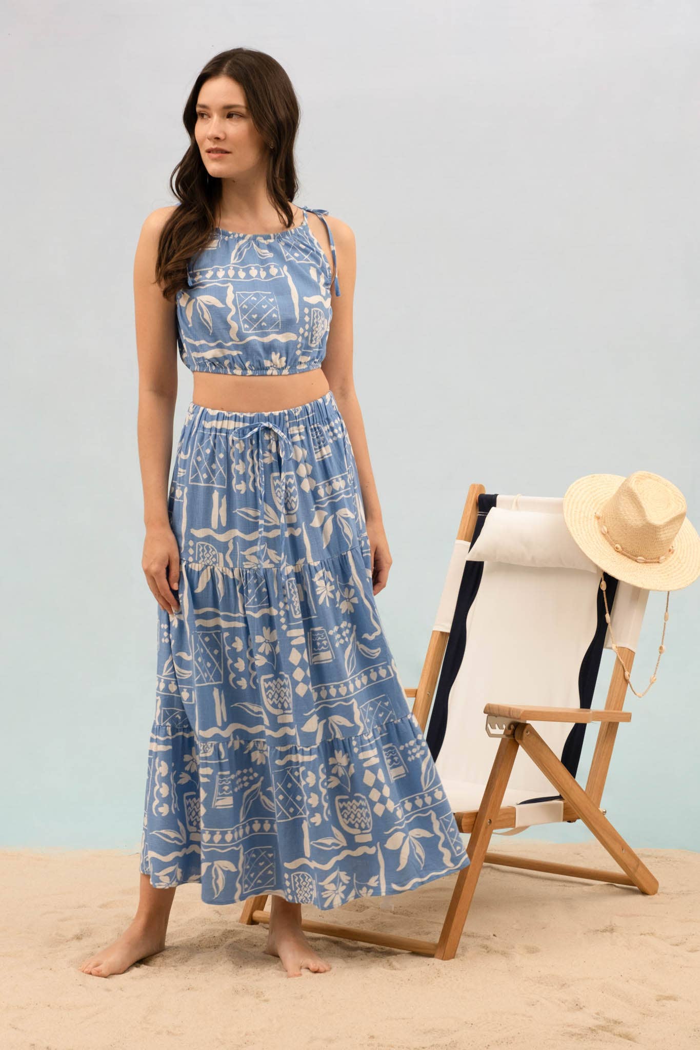 Beach Bound Midi Skirt