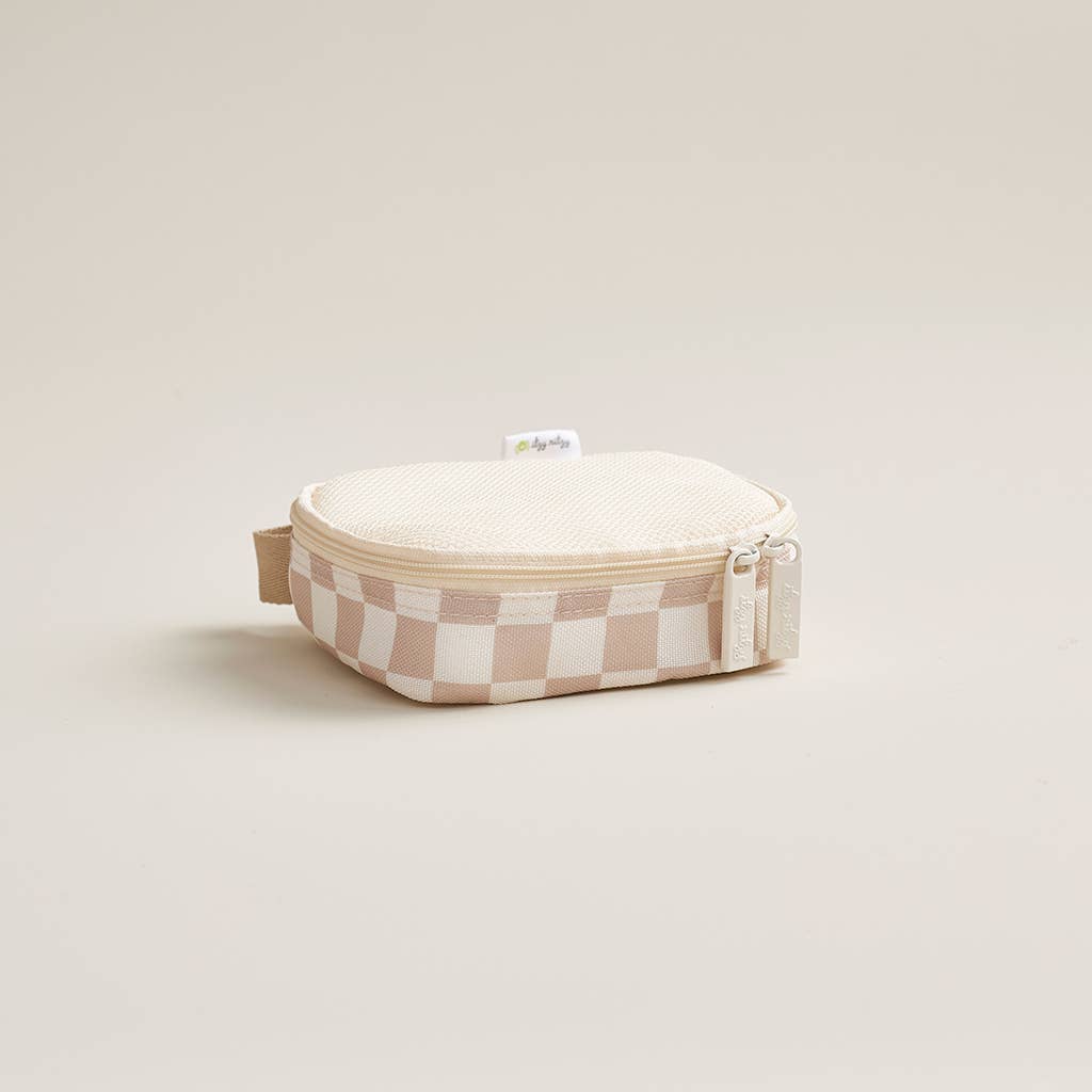 Taupe Checkerboard Packing Cubes