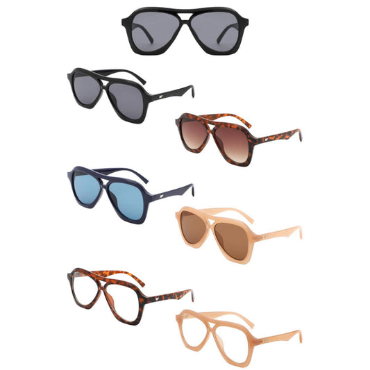 Geometric Square Modern Fashion Aviator Sunglasses