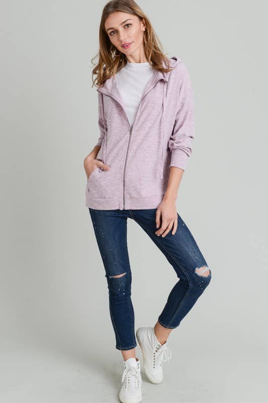 Sporty Babe Front Zip Hoodie