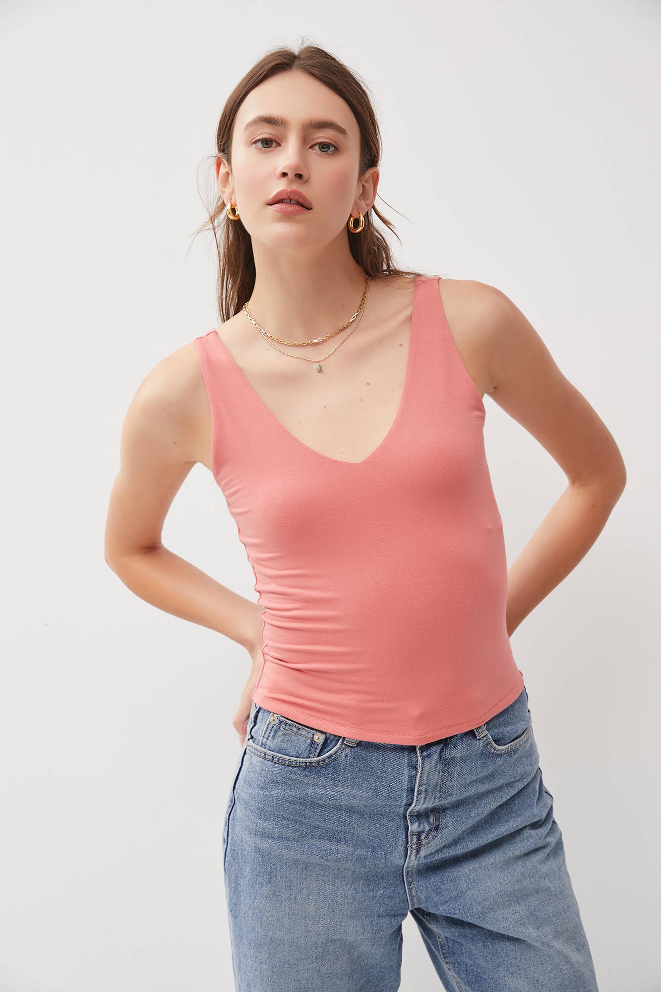 Basic Babe Vneck Tank