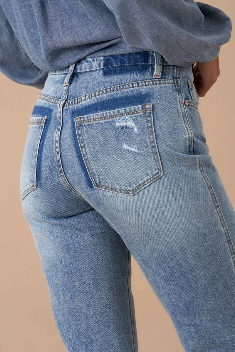 Flower Power Denim Flare Jean
