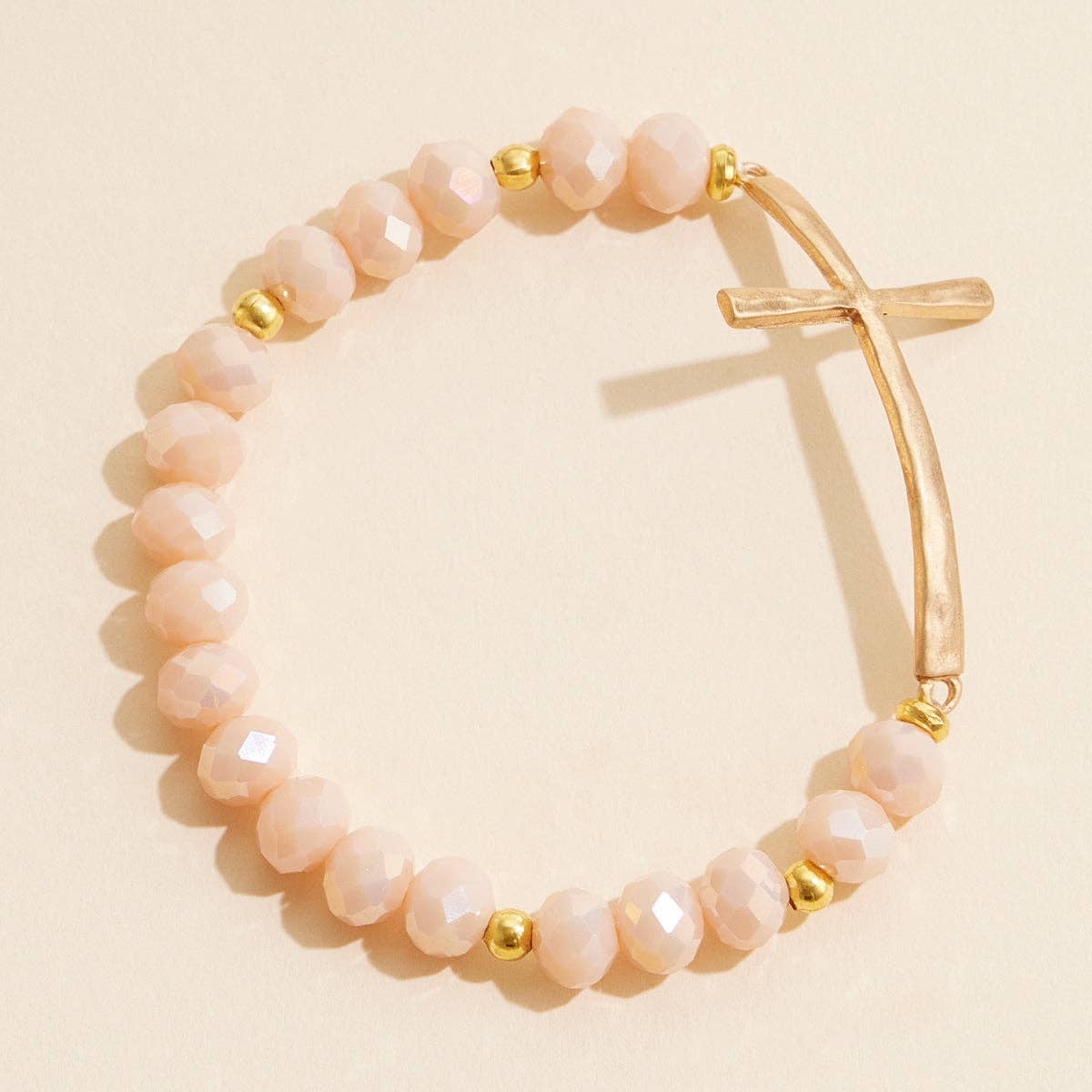 Beaded Cross Bracelet NEW