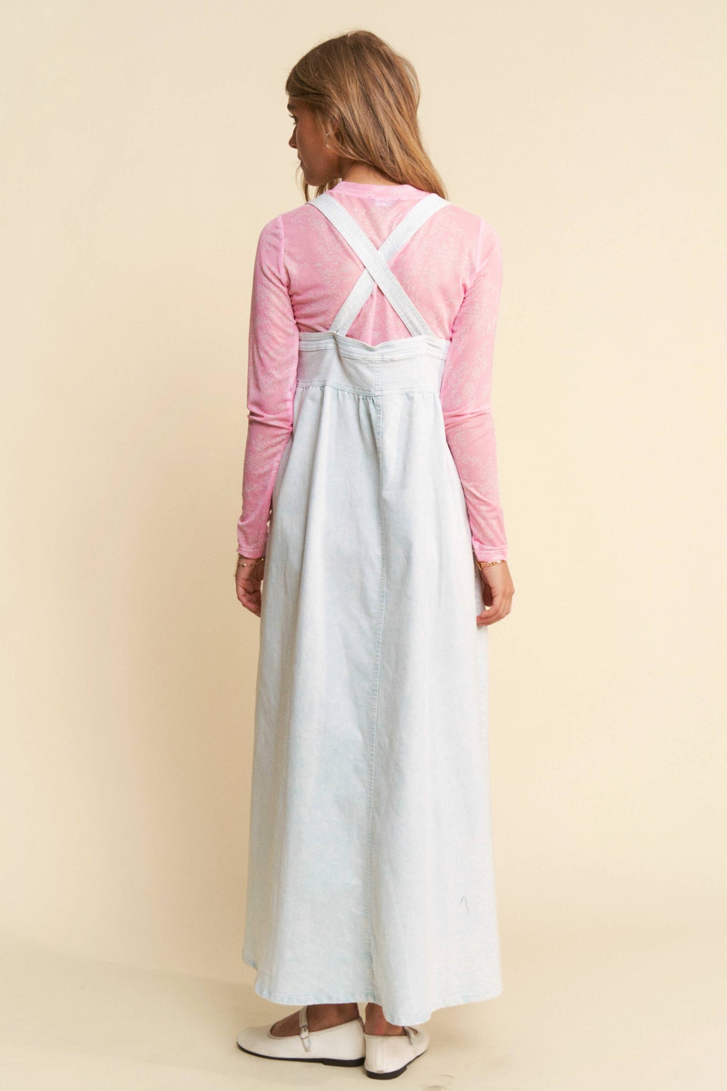 Floral Festival Denim Dress