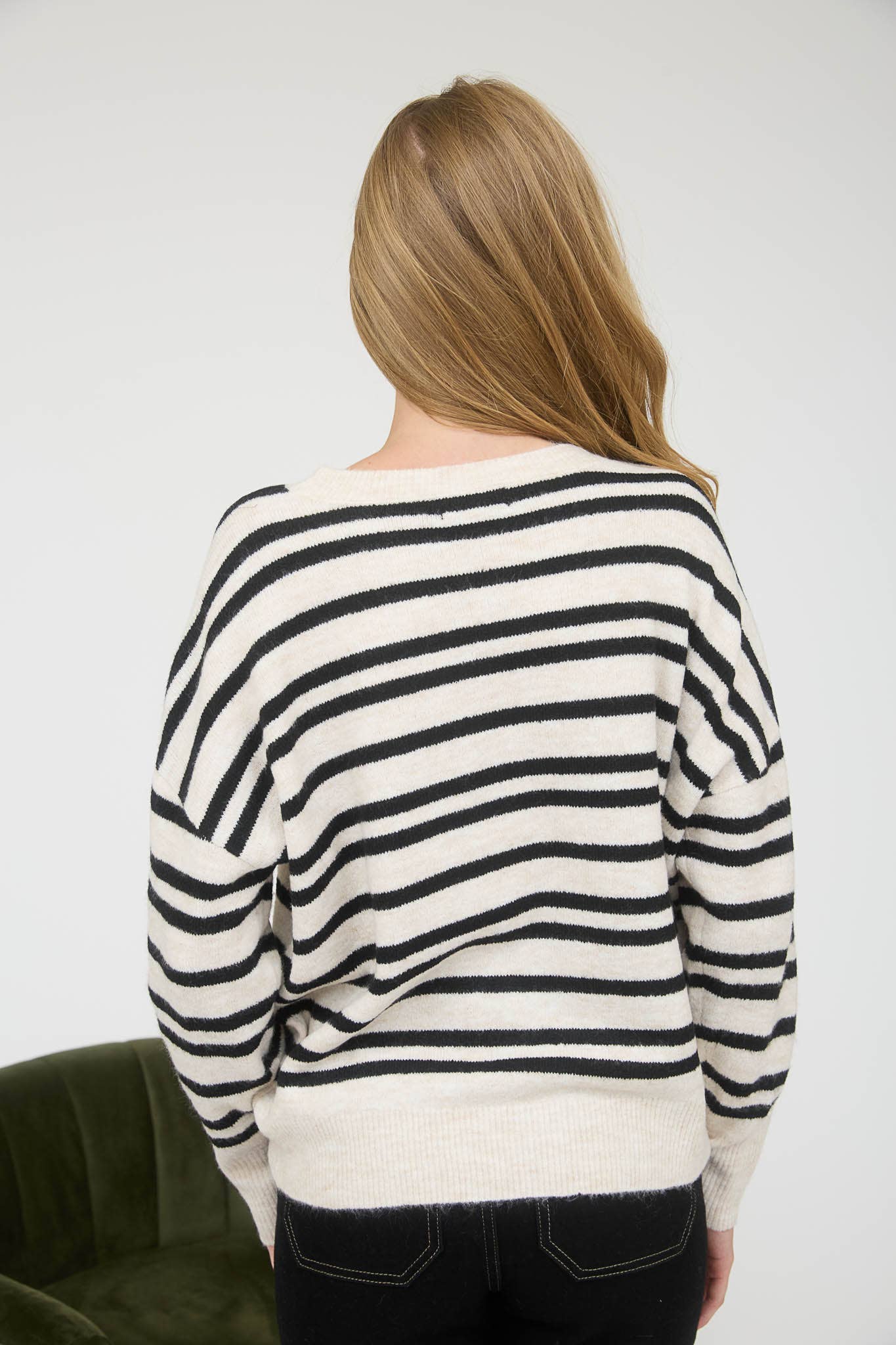 Coffee & Cream Striped Sweater