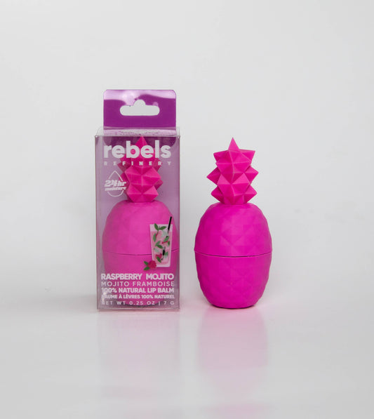 HOT Pink Pineapple Lip Balm 100% Natural RASPBERRY MOJITO
