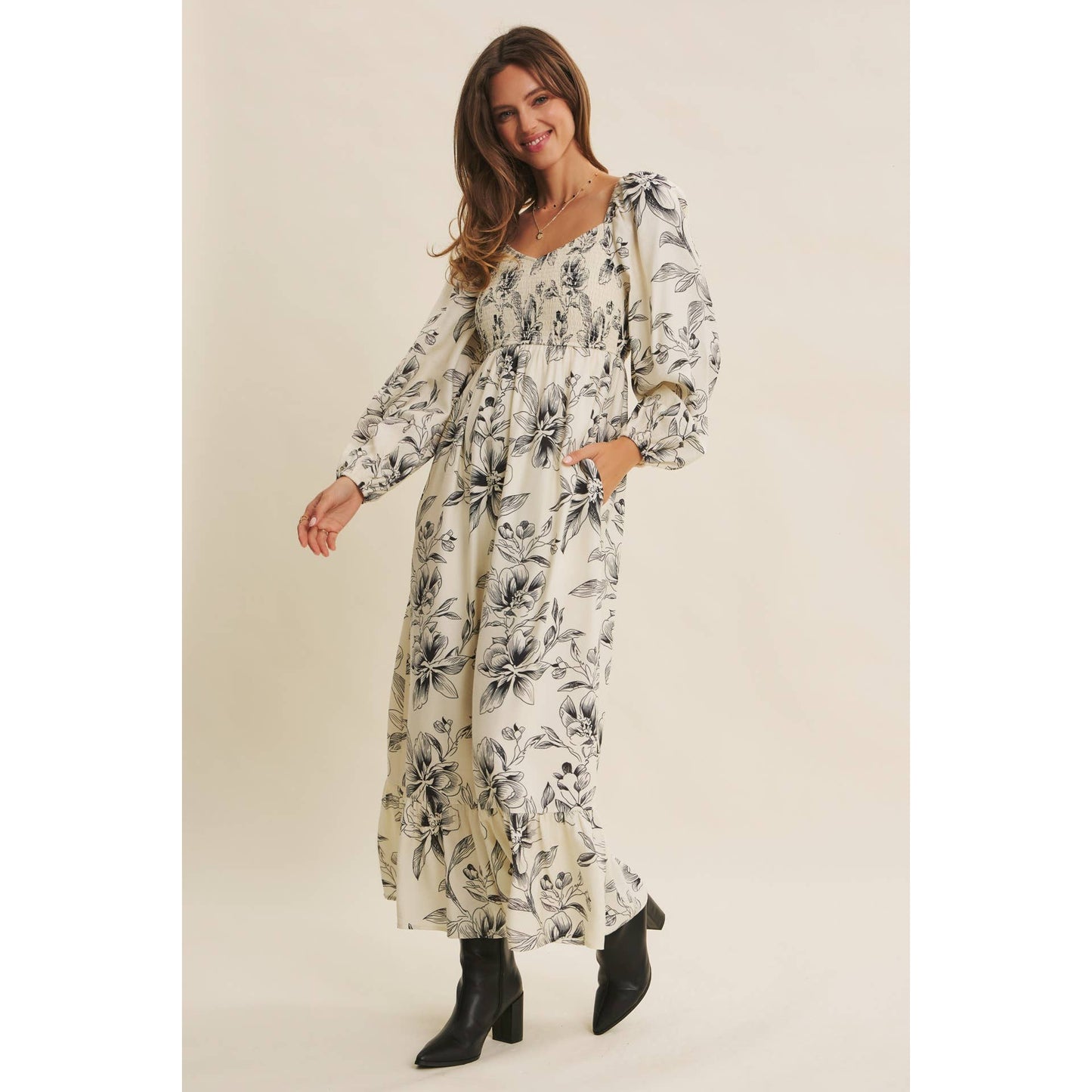 Smocked Dreams Floral Dress