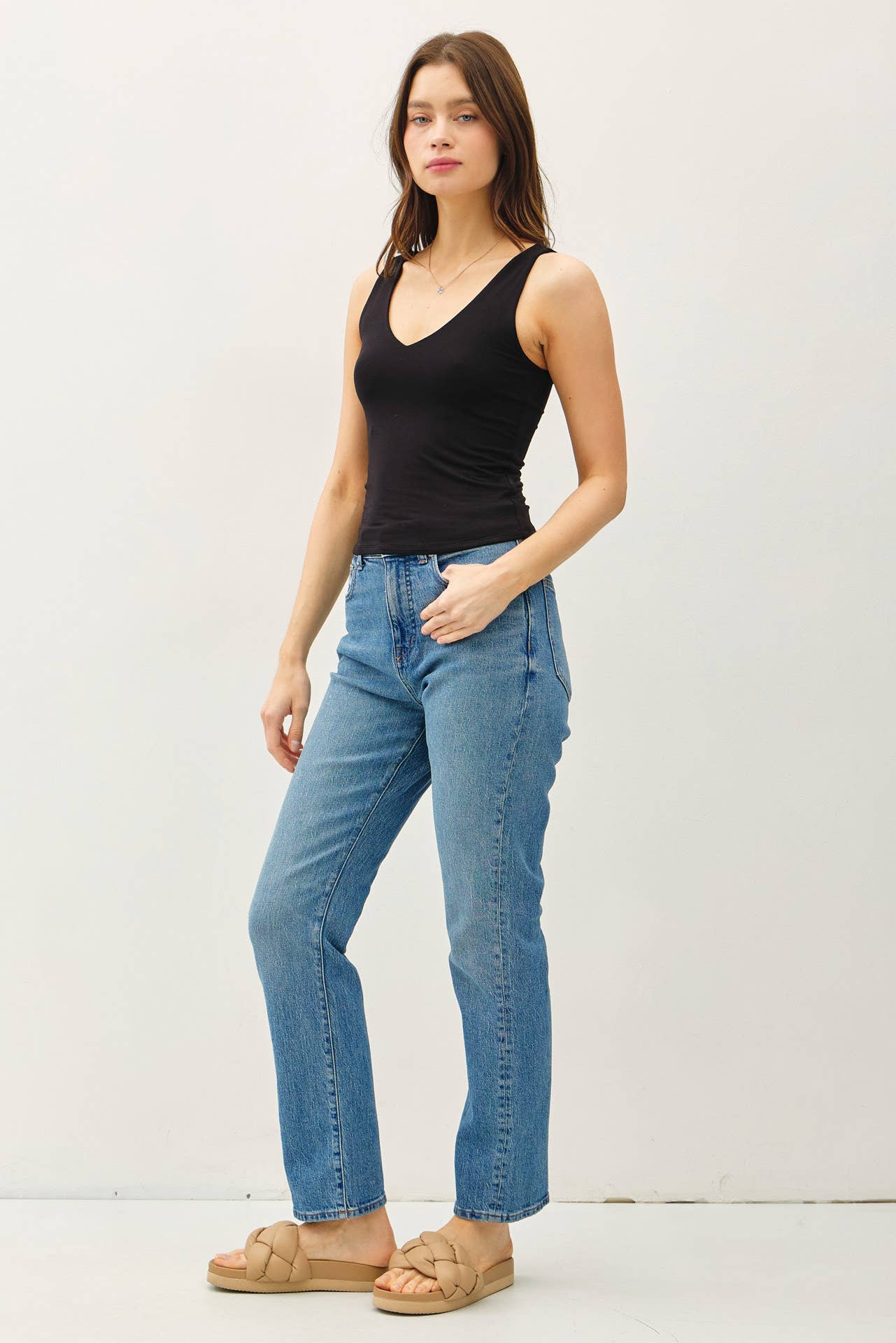 Basic Babe Vneck Tank