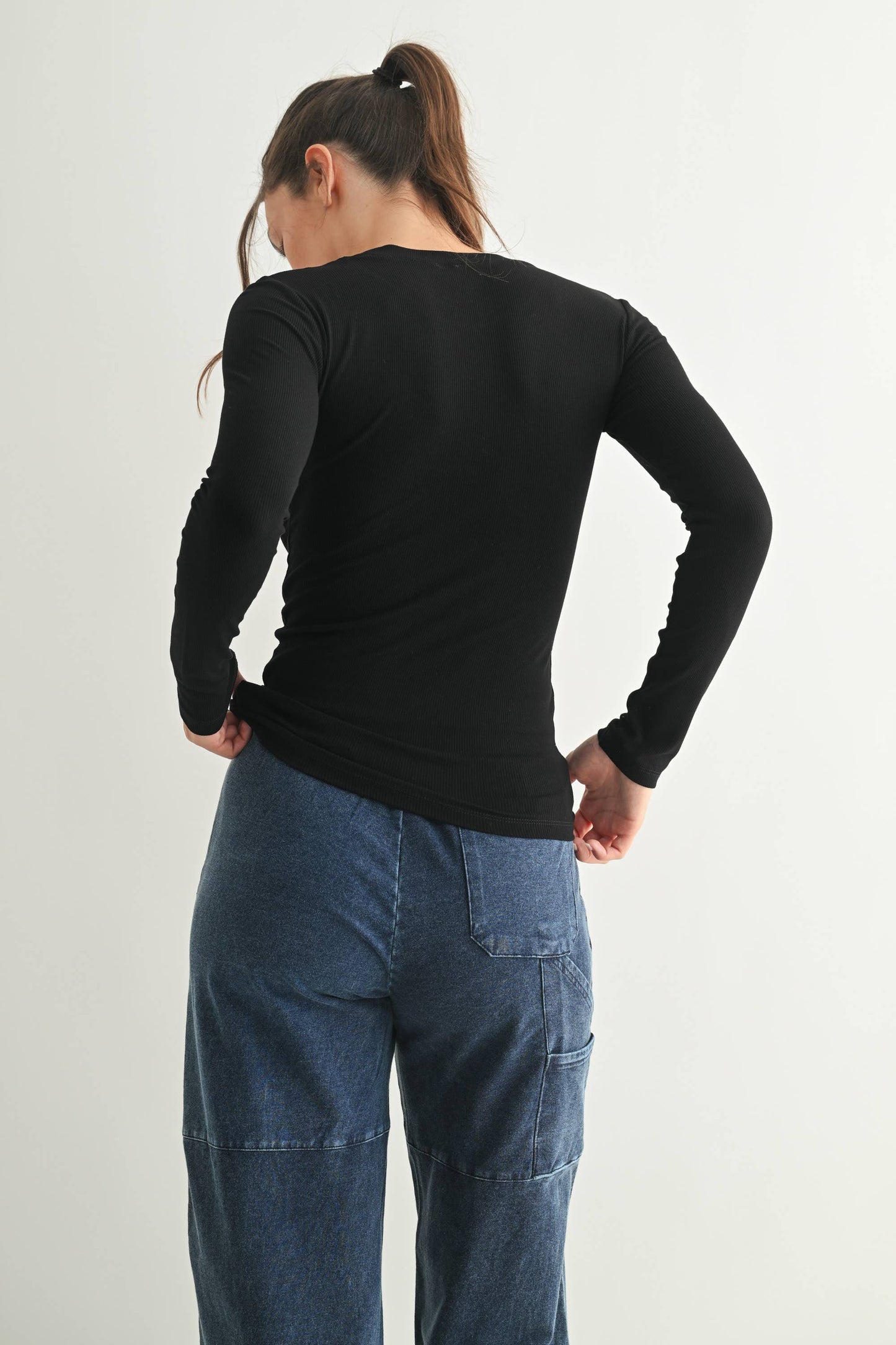 Basic Babe Fall Ribbed Top