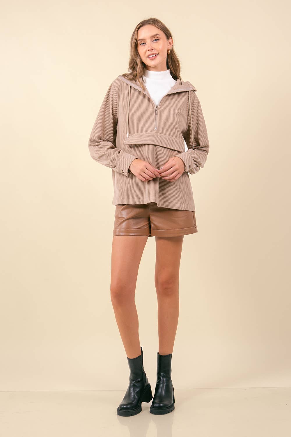 Falling for you Corded Pullover